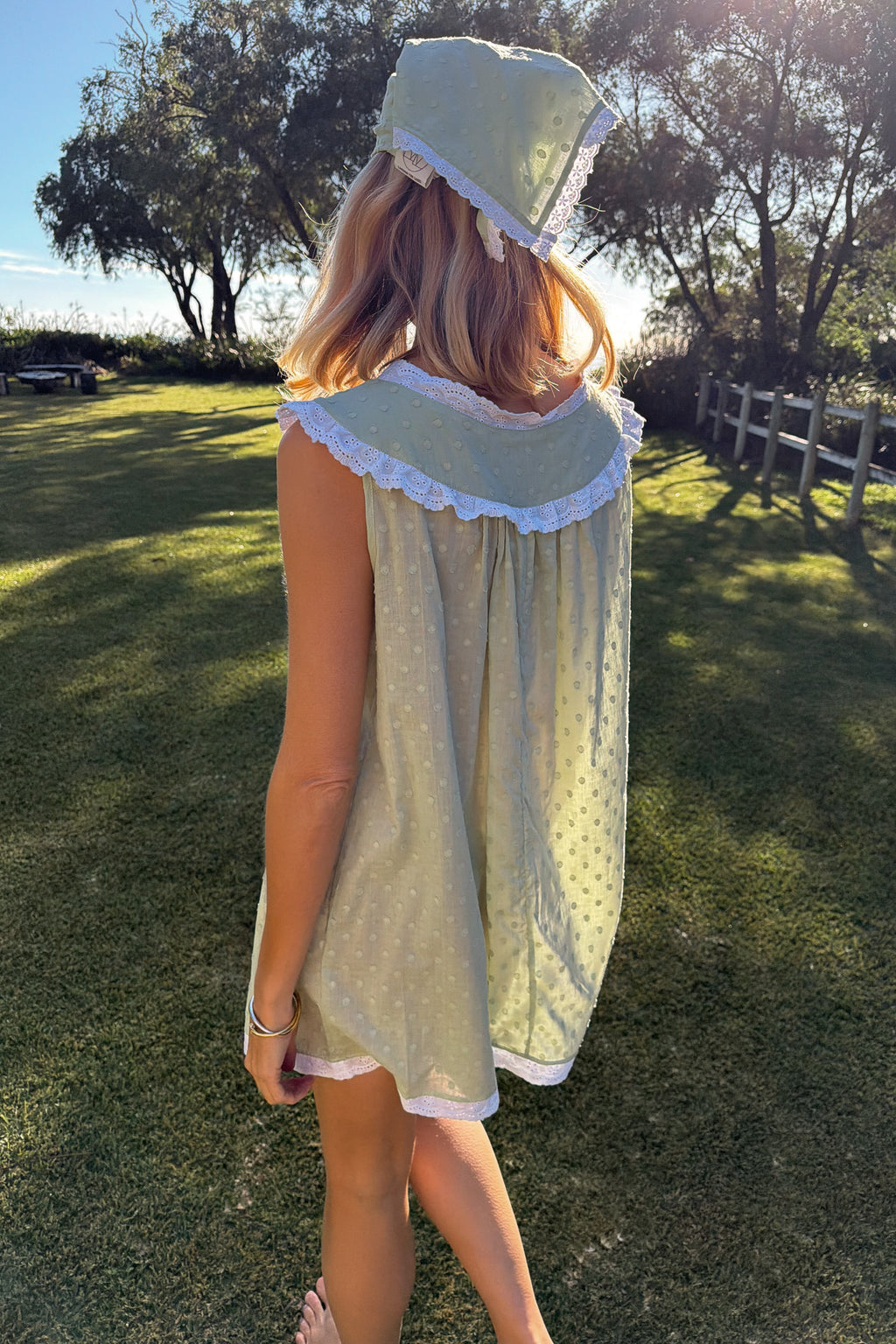 Dorian Headscarf in Seafoam