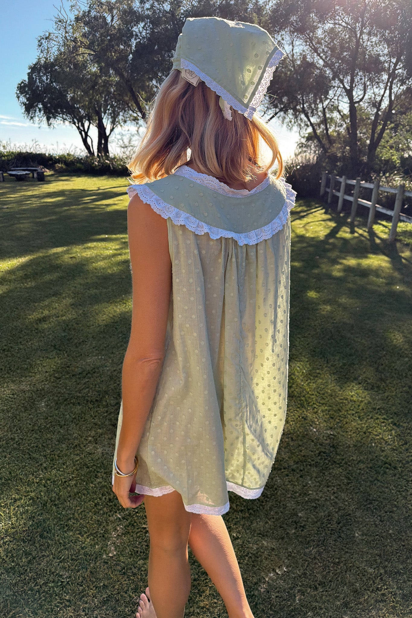 Dorian Headscarf in Seafoam