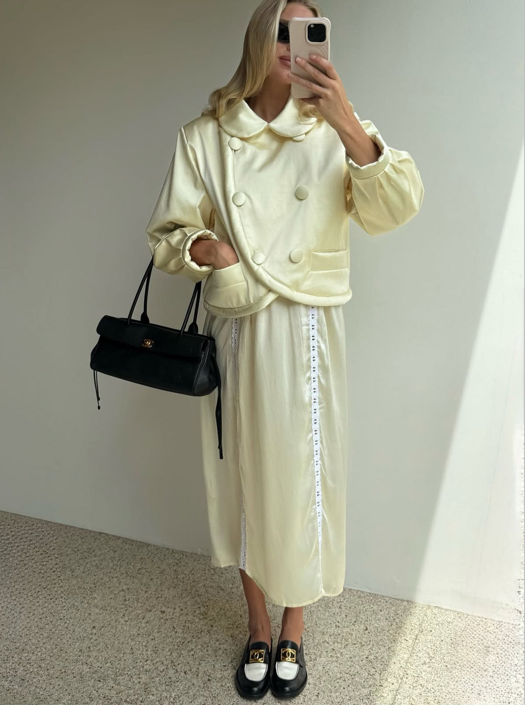 Silk Immy Gown in Butter
