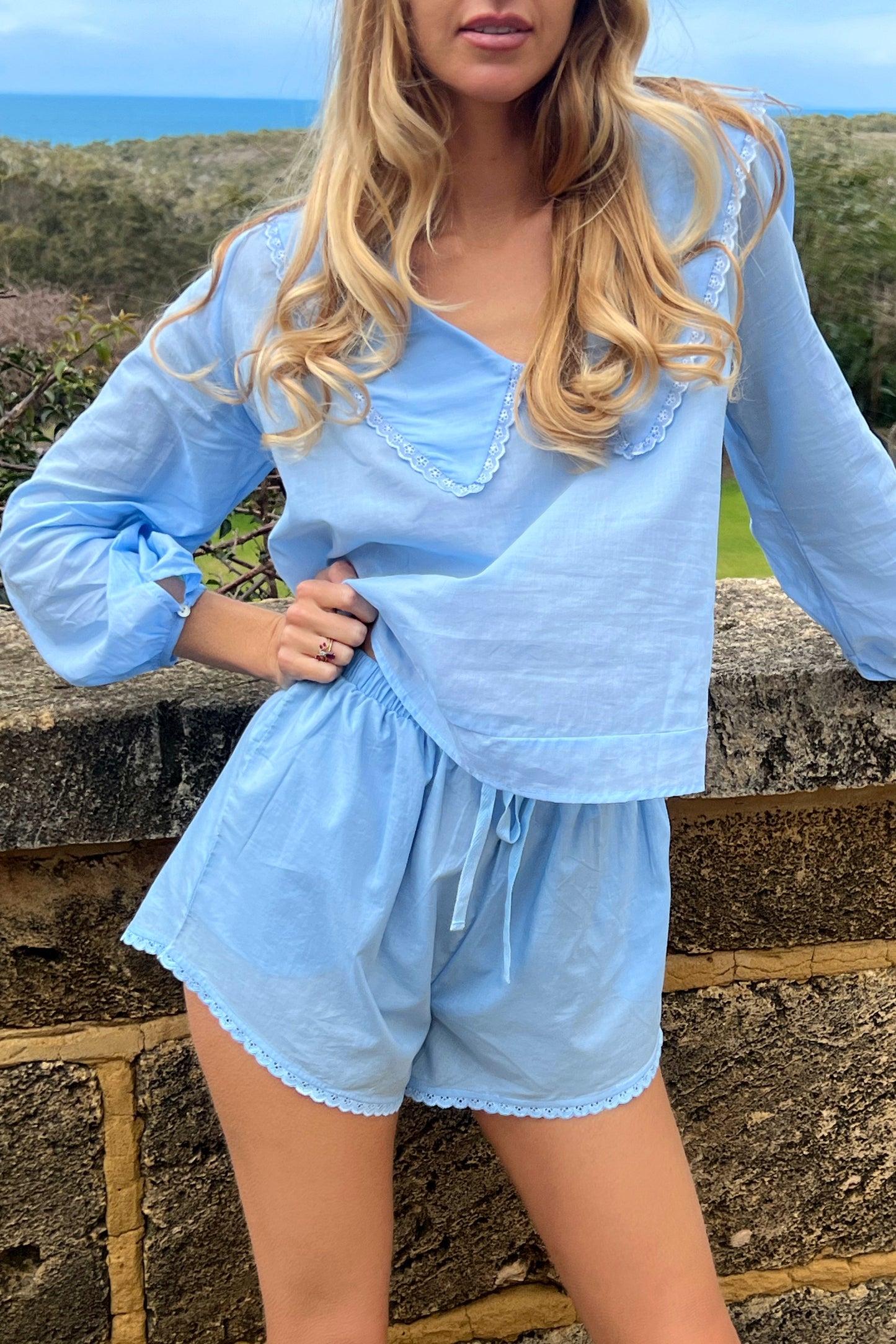 Daisy Blouse in French Blue