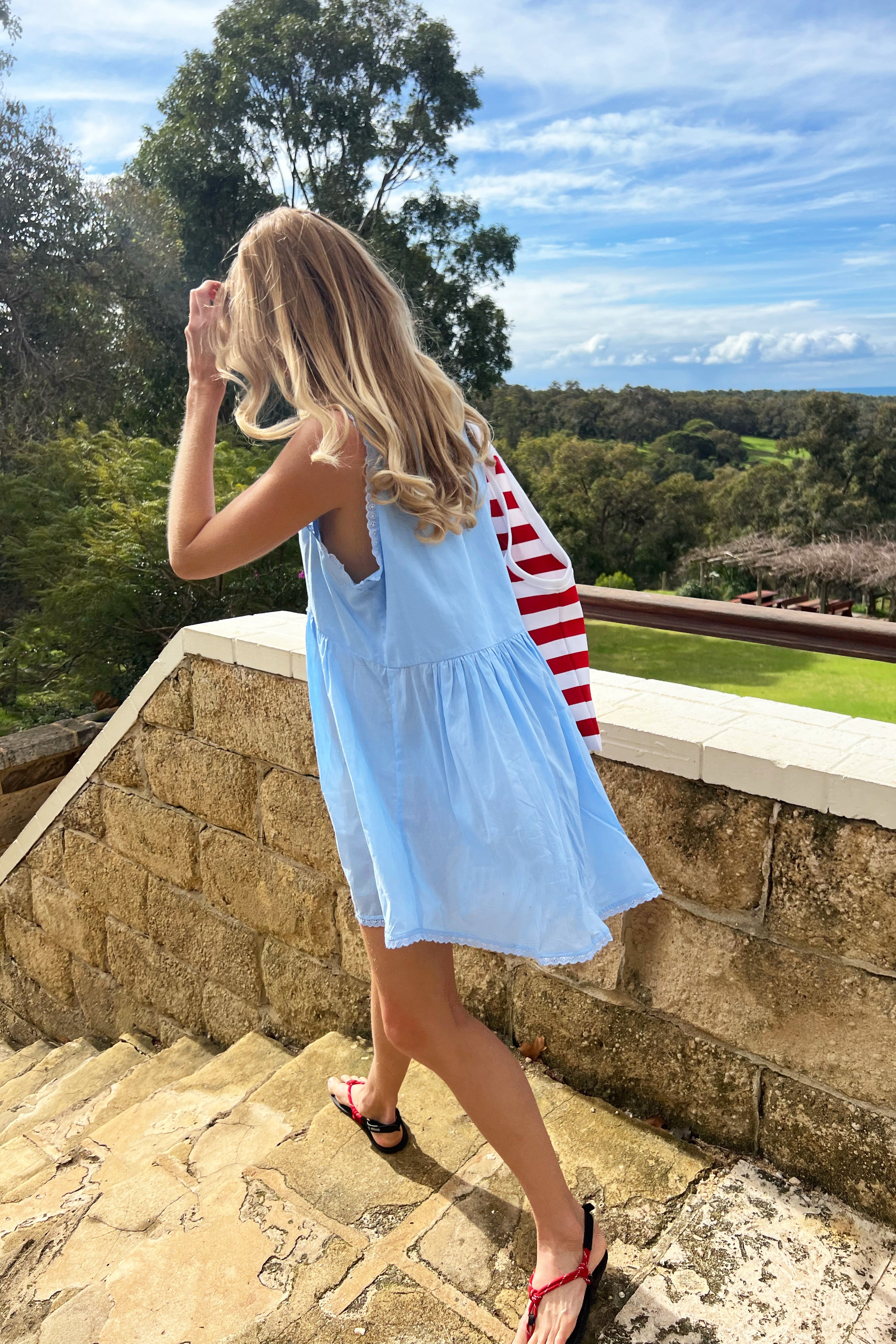 Vintage Cotton Mini in Baby Blue