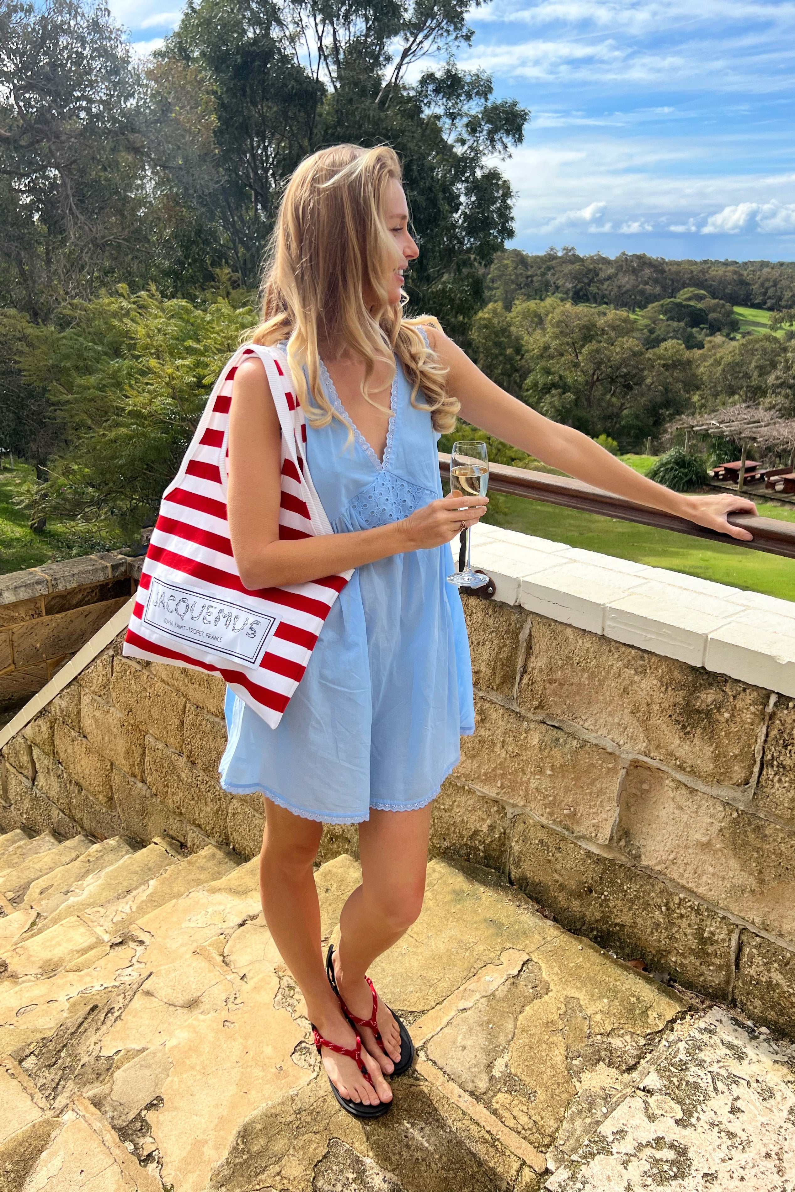 Vintage Cotton Mini in Baby Blue