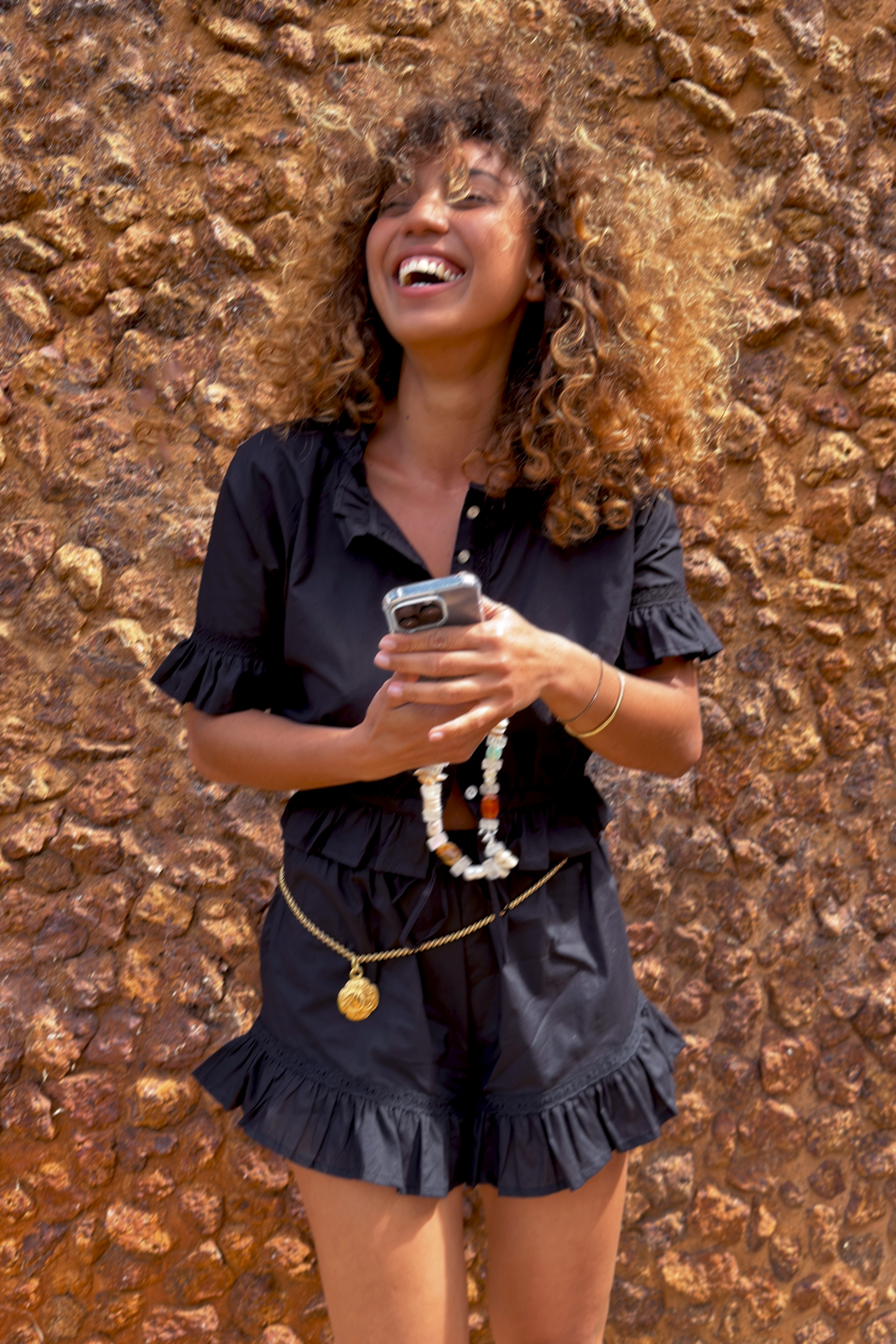 Georgiana Blouse in Noir