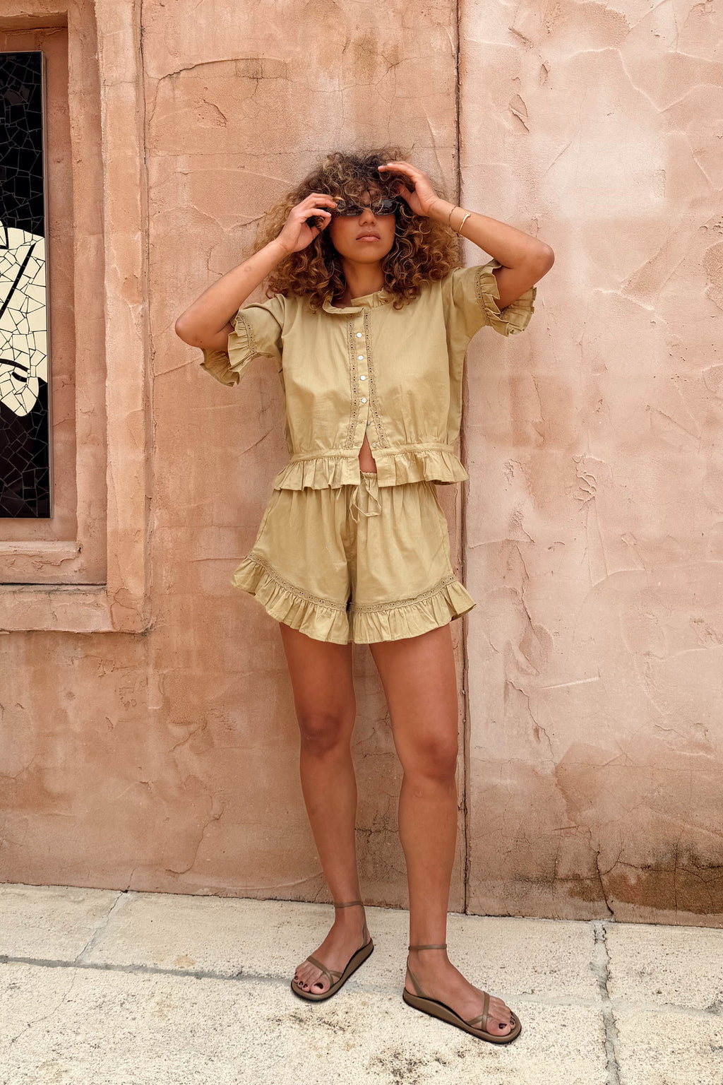 Georgiana Blouse in Palm