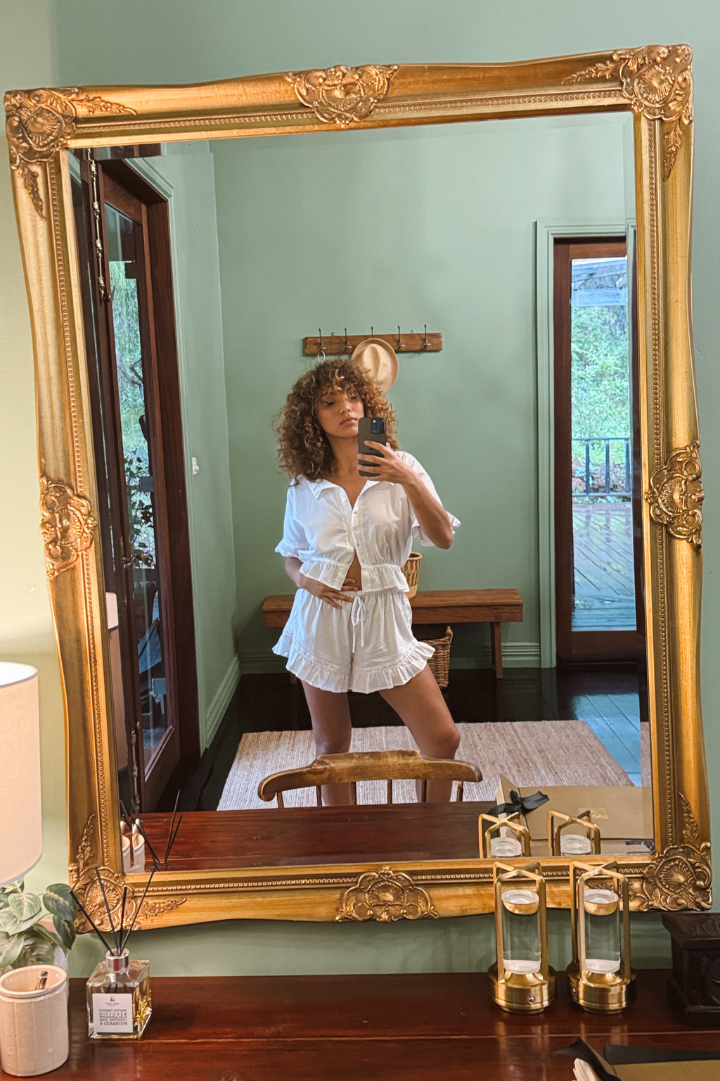 Georgiana Blouse in Ivory