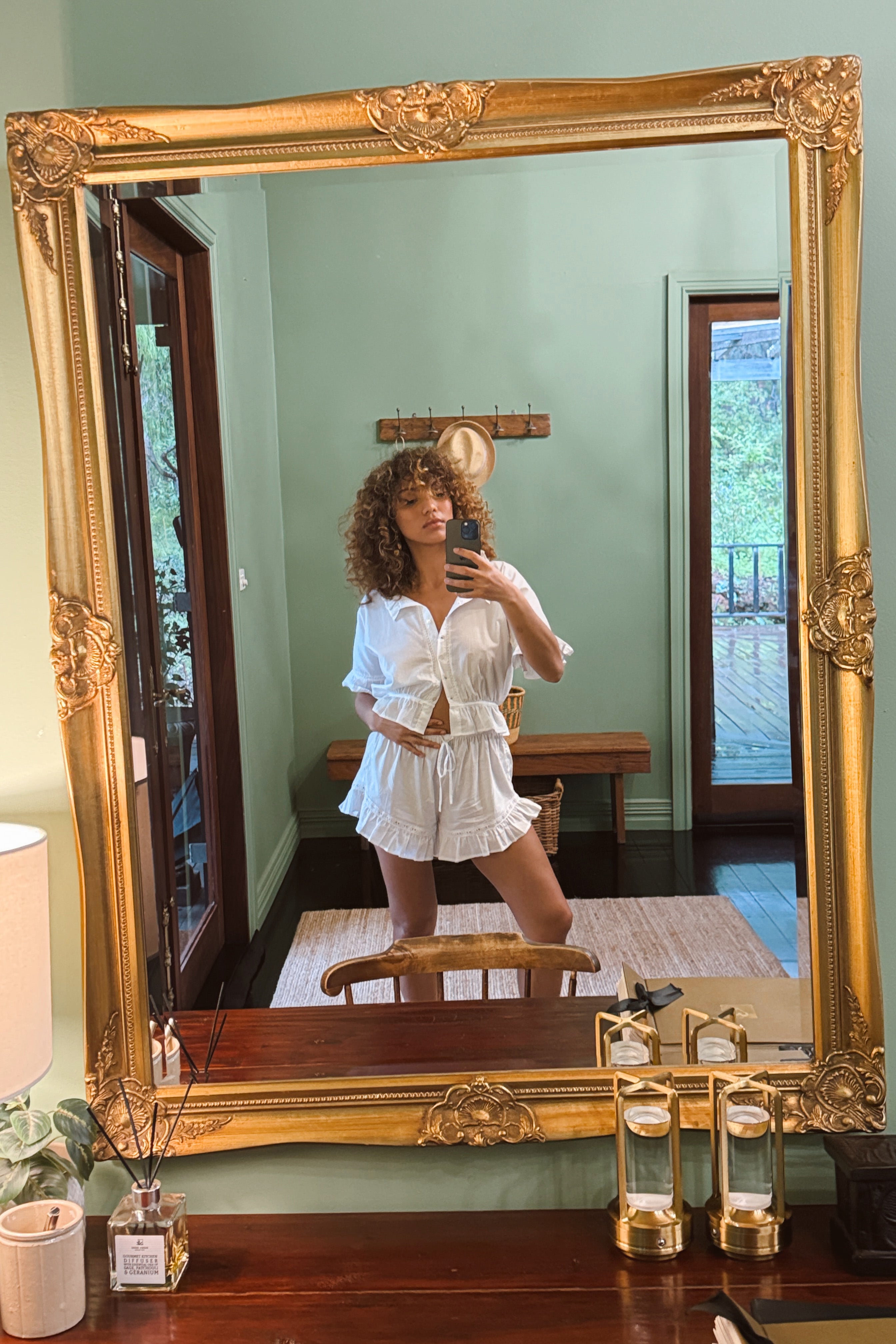 Georgiana Blouse in Ivory