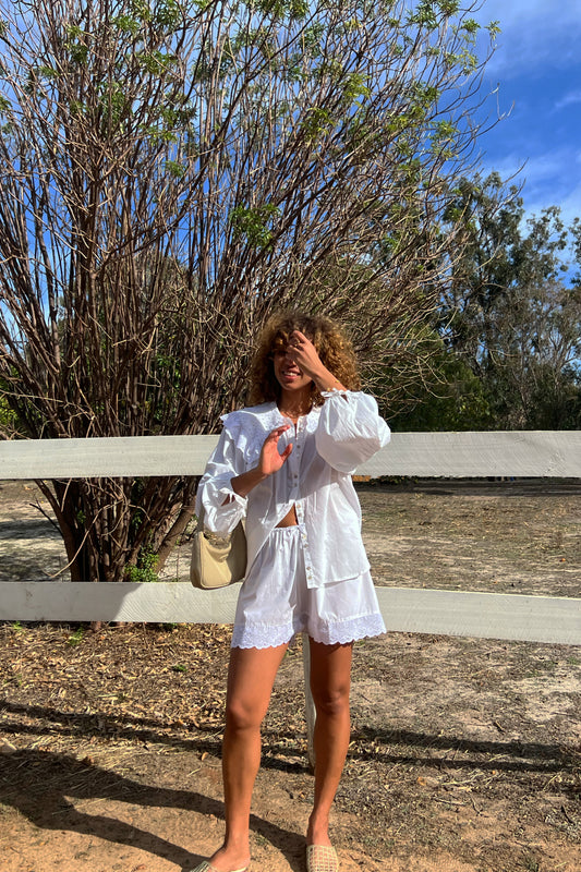 Harrie Blouse in Ivory
