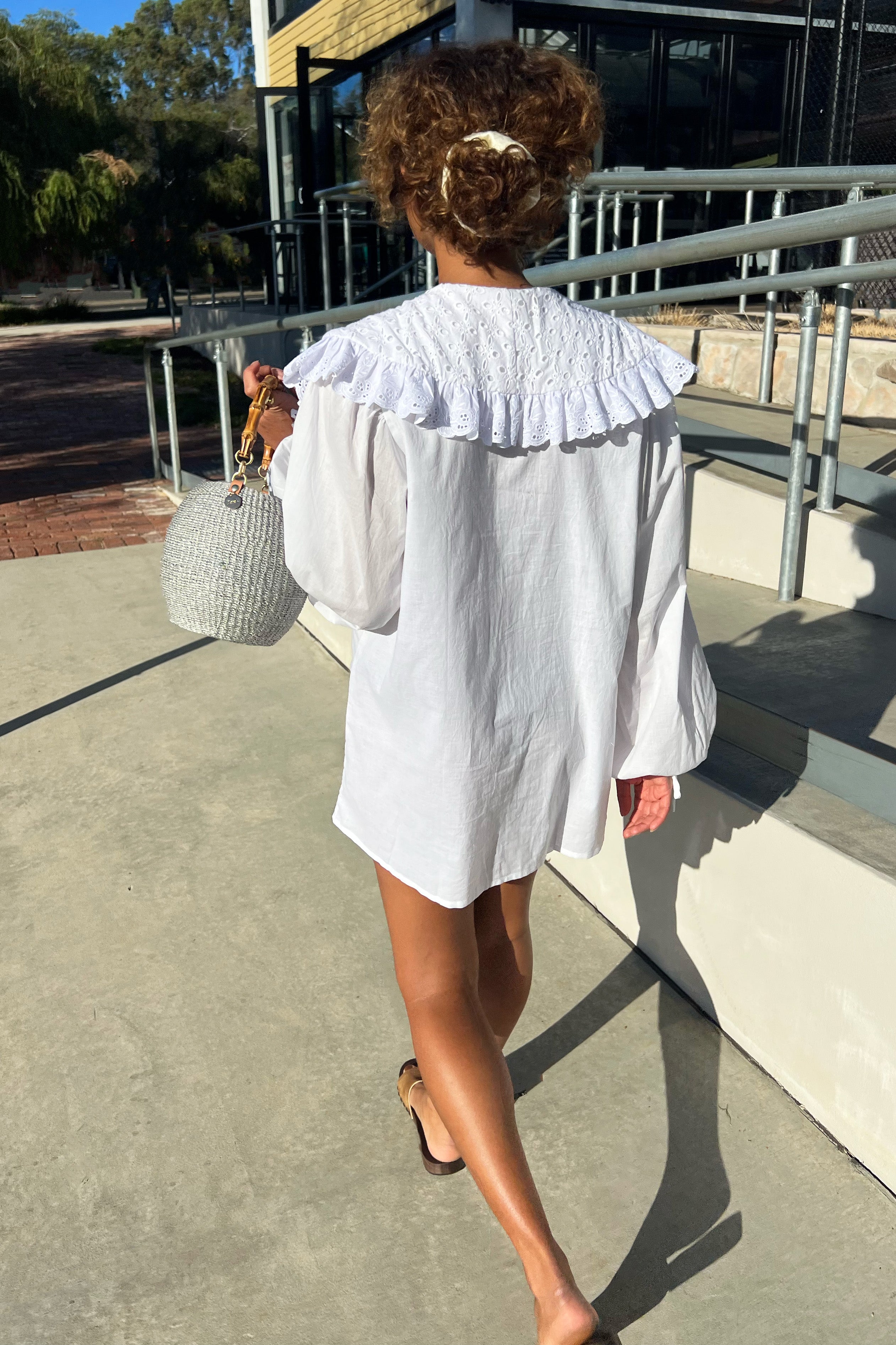 Harrie Mini Dress in Ivory