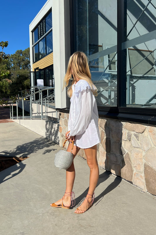 Harrie Mini Dress in Ivory