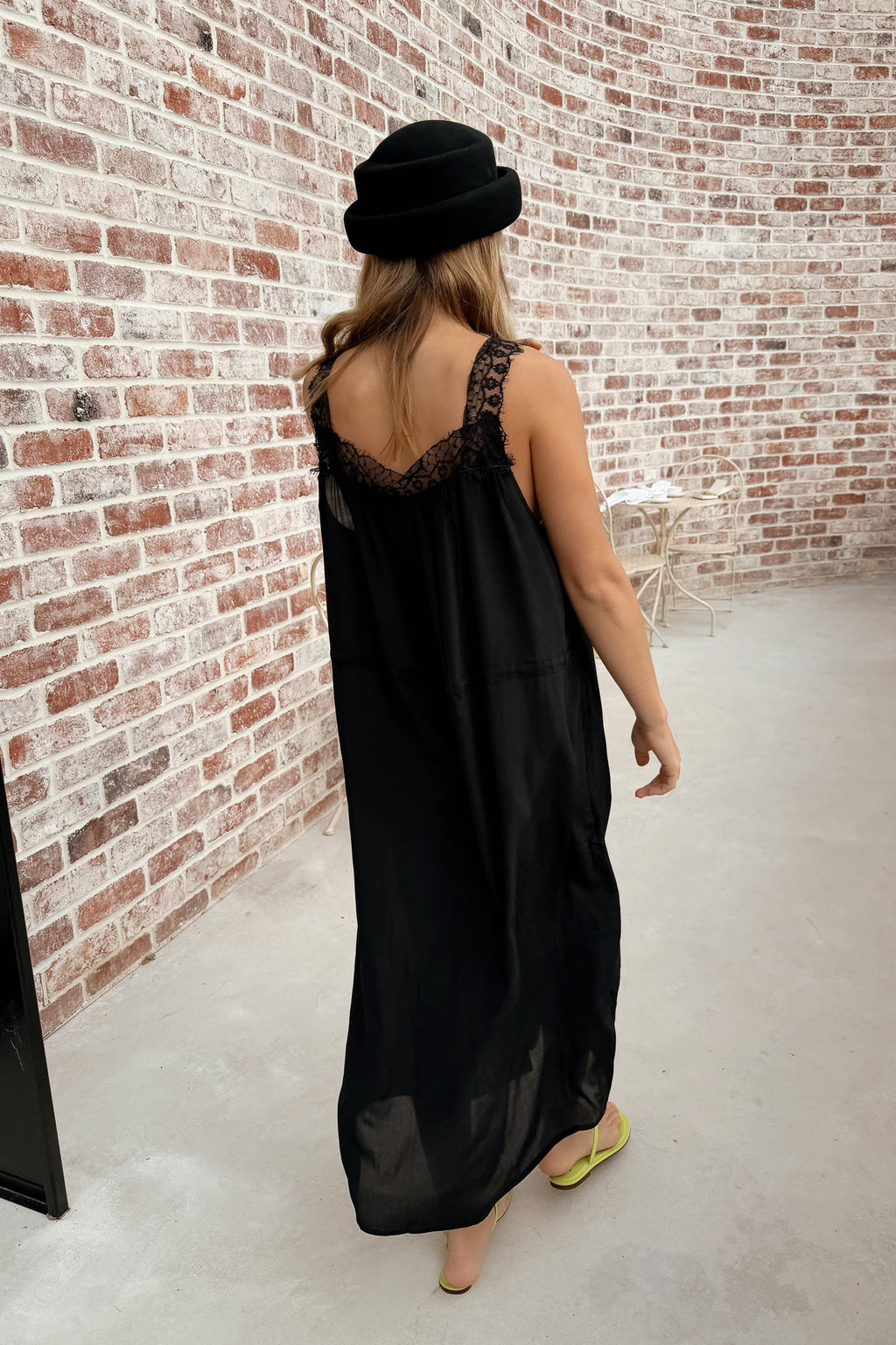 Hart Slip Dress in Noir