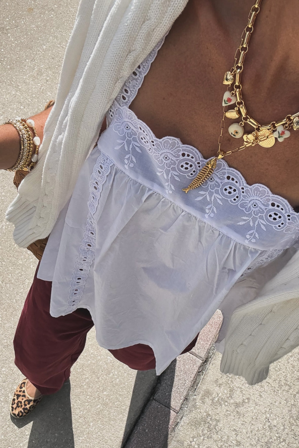 Immy Top in Ivory
