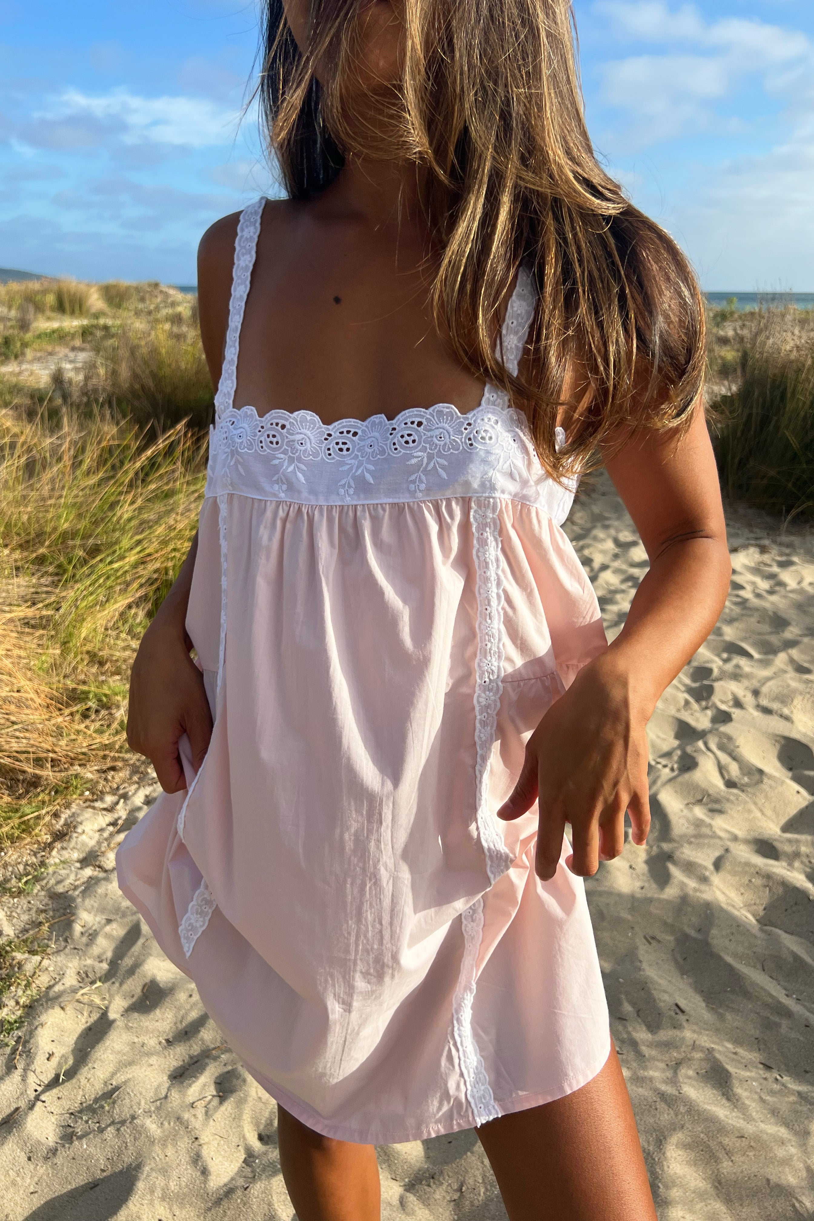 Immy Mini Dress in Blush
