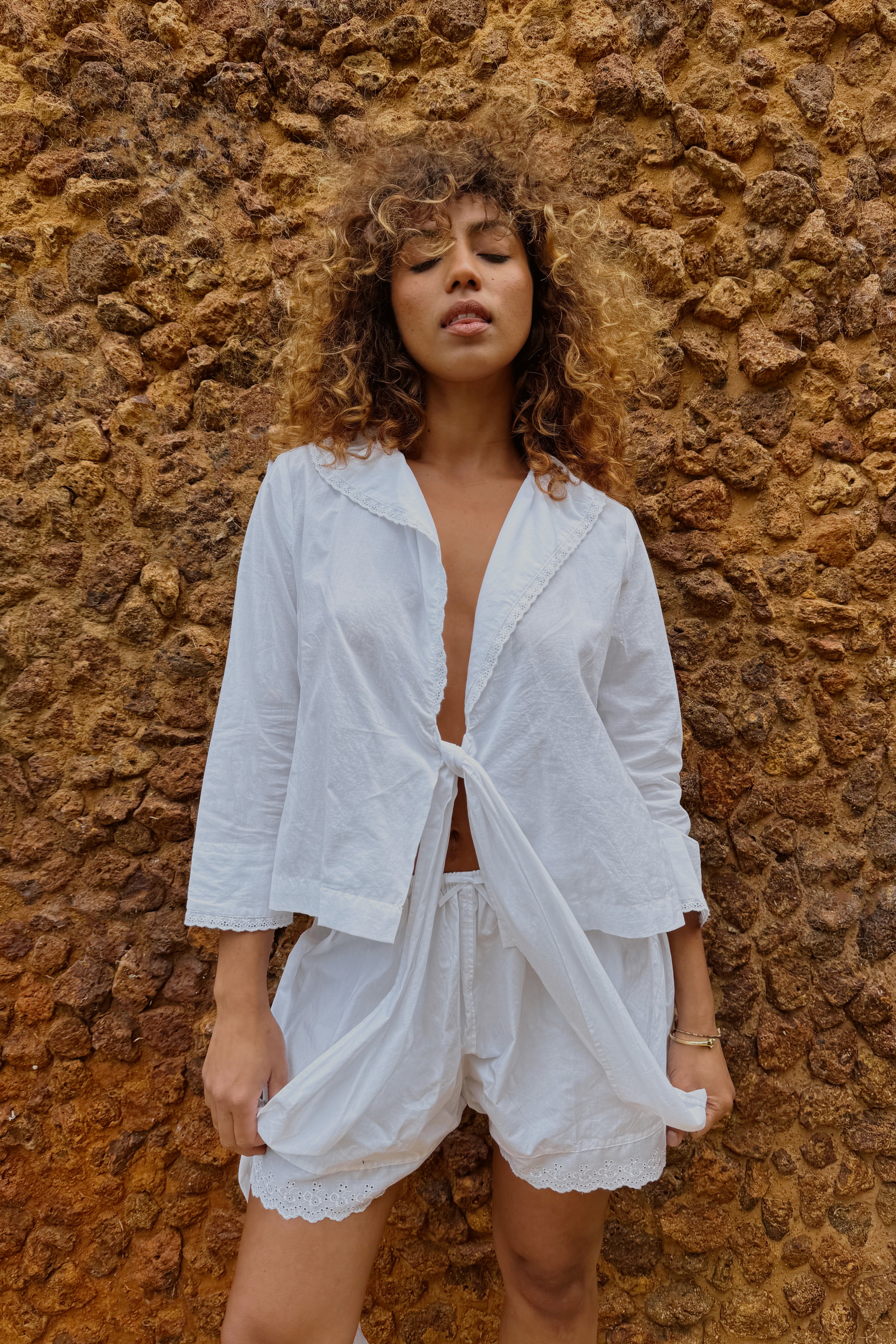 Dakota Blouse in Ivory