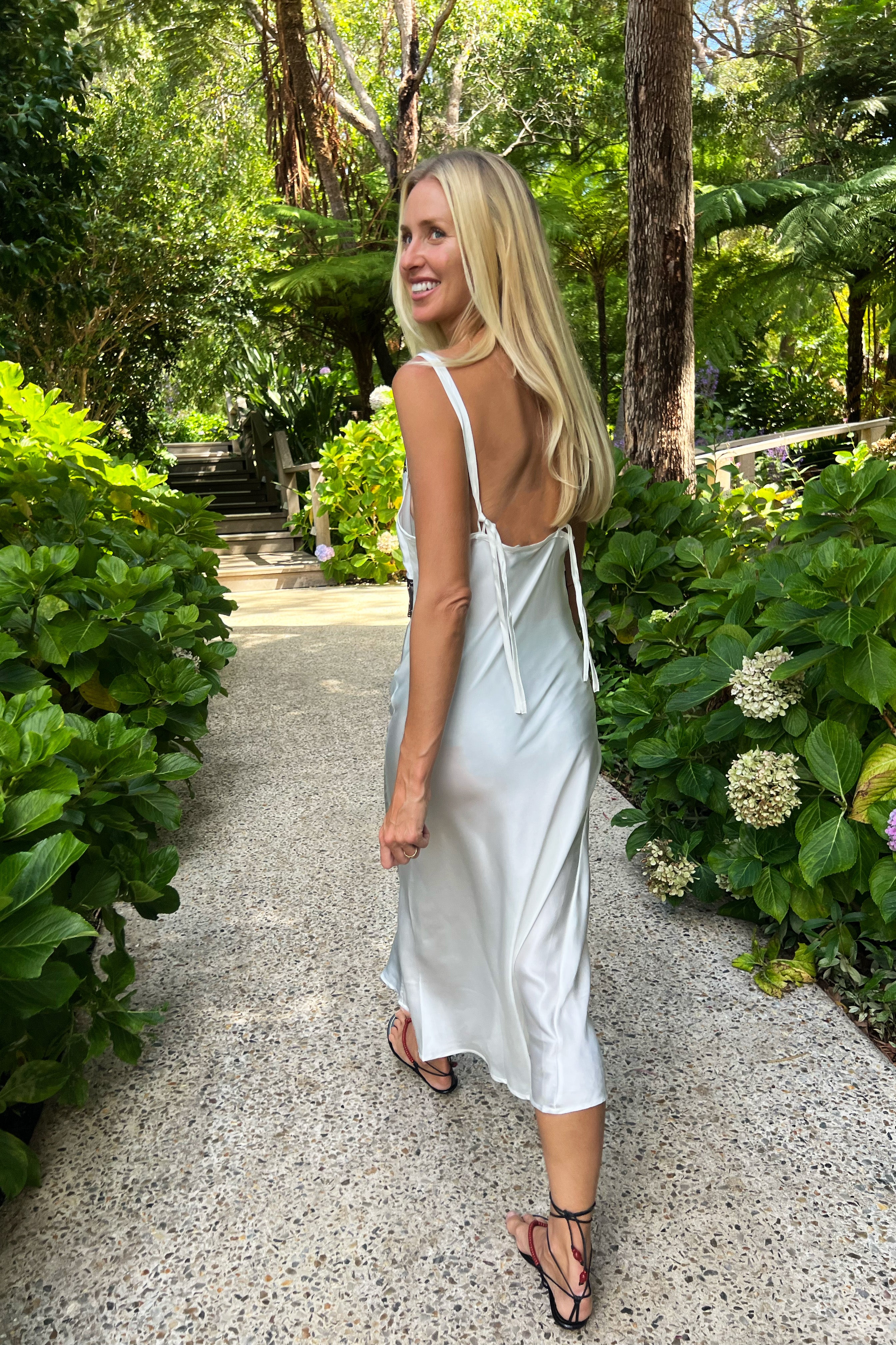 Margot Slip Dress in Ivory
