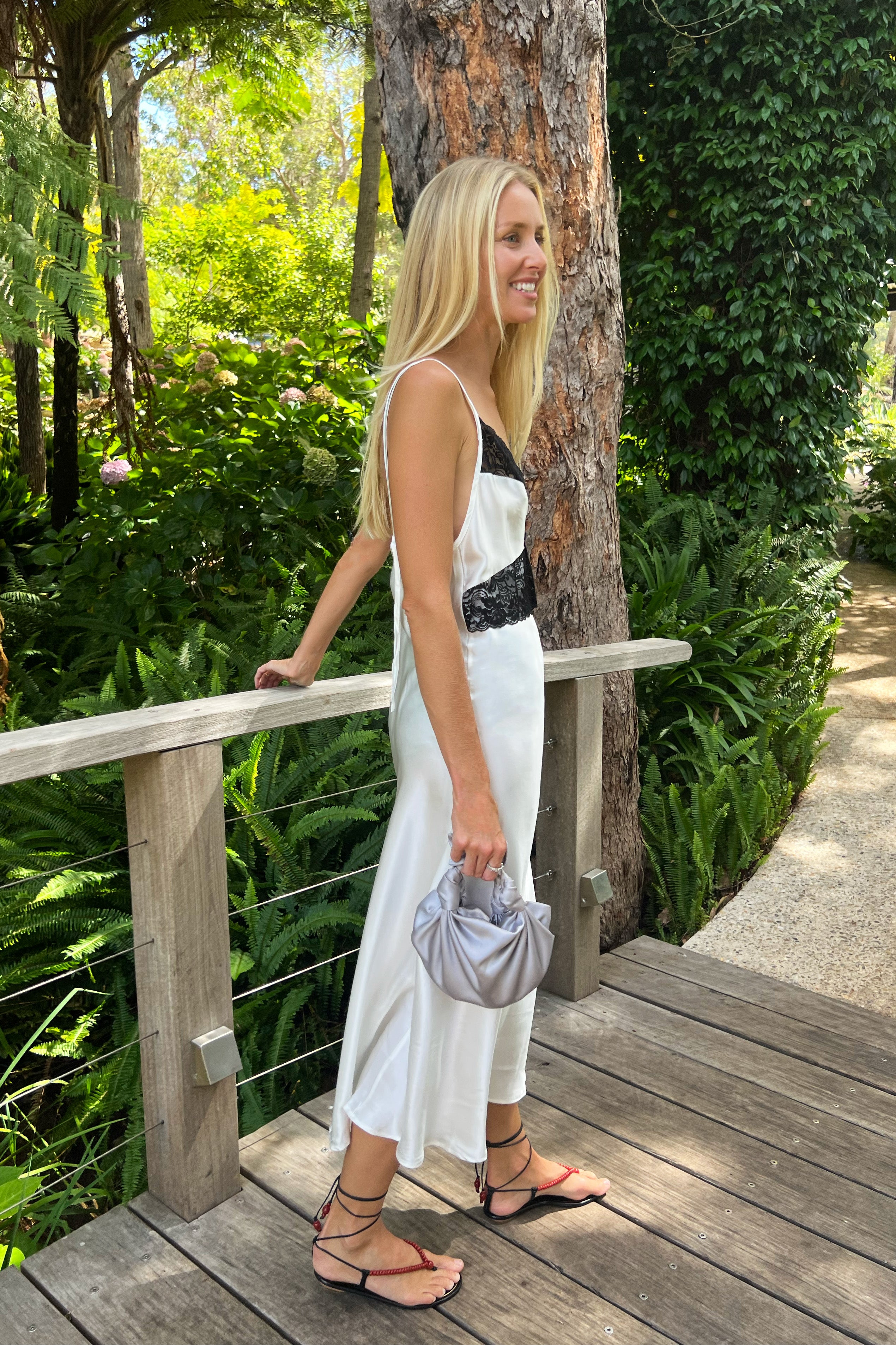 Margot Slip Dress in Ivory