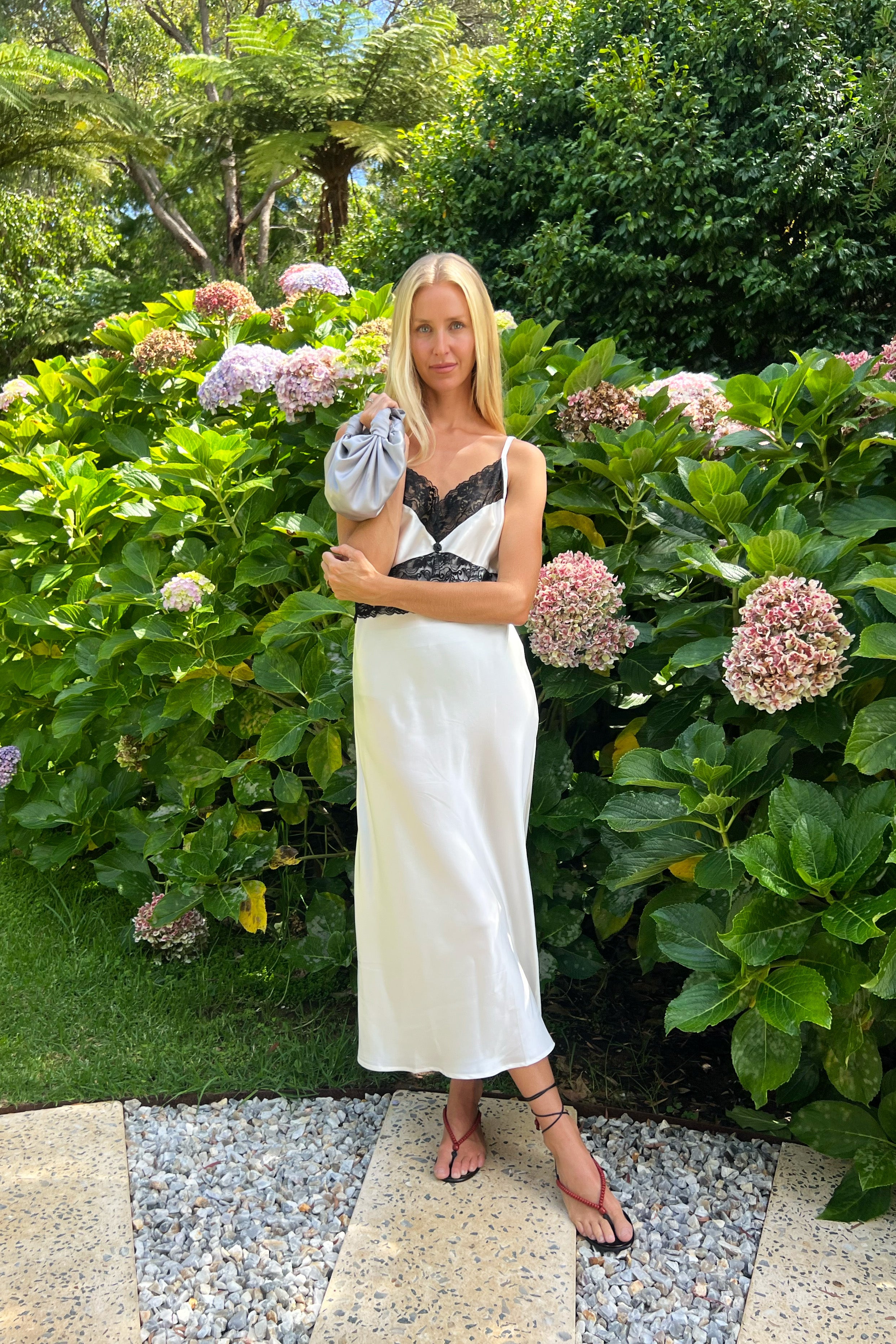 Margot Slip Dress in Ivory