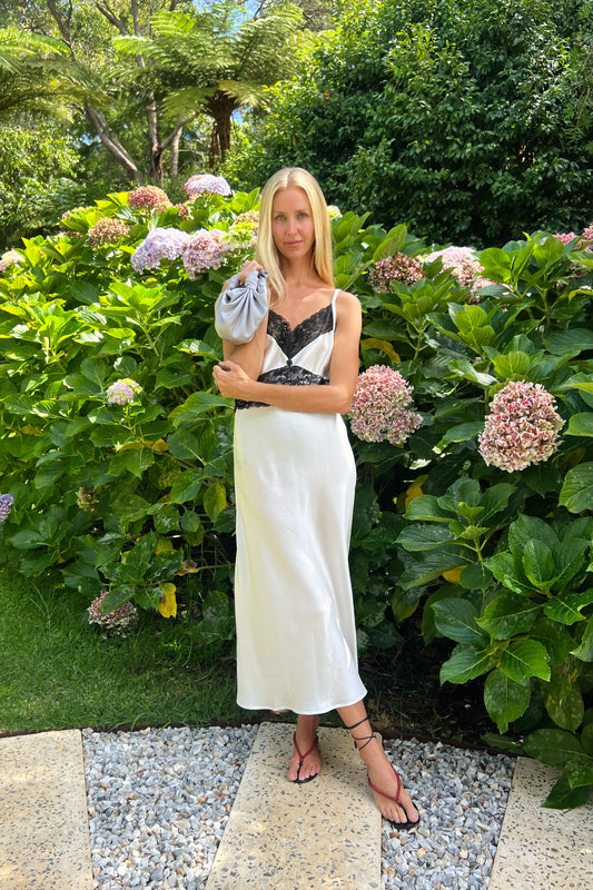 Margot Slip Dress in Ivory