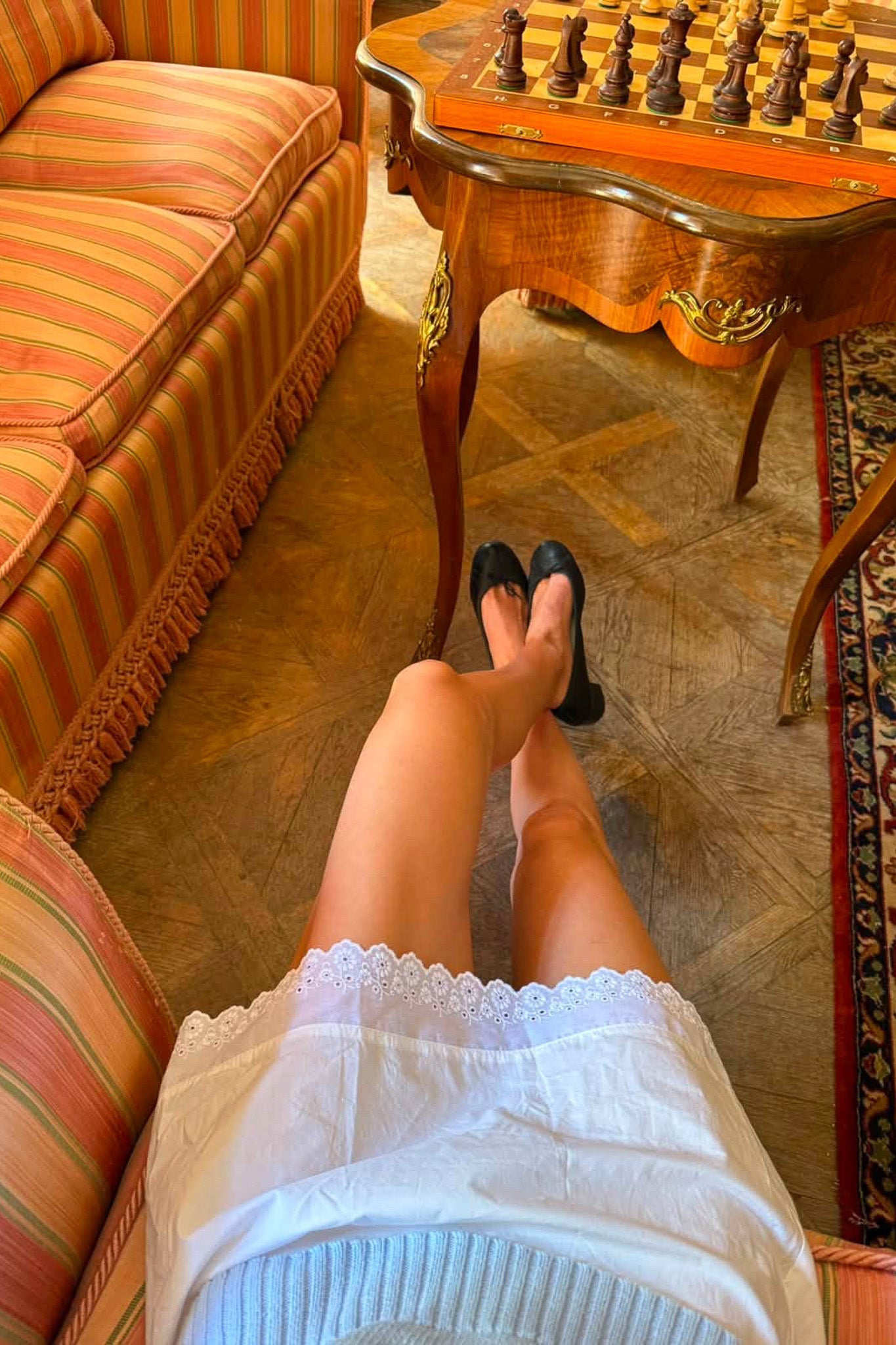LANEWAY THE LABEL Cotton Fabienne Mini Skirt in Ivory