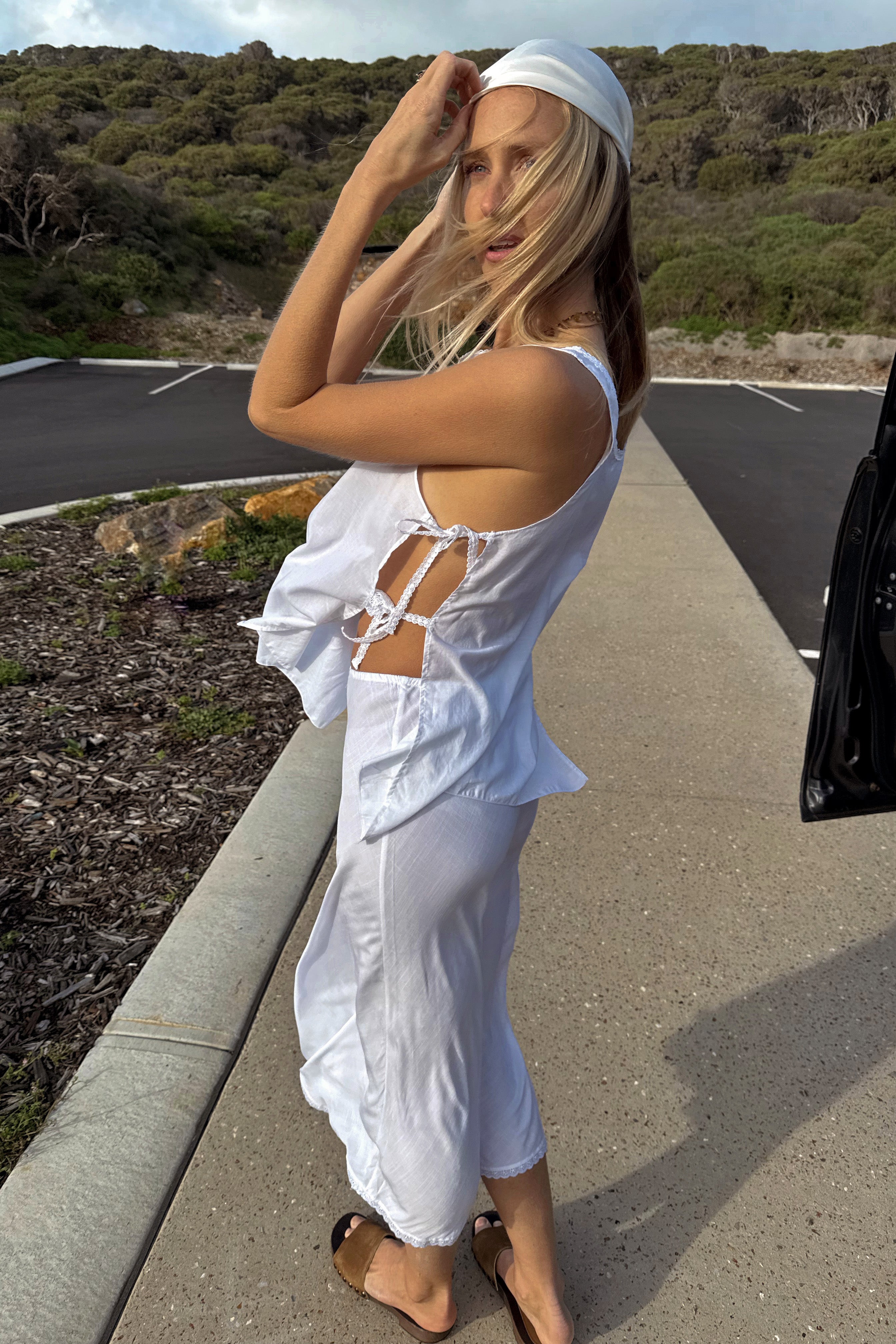 Margot Beach Skirt in Ivory