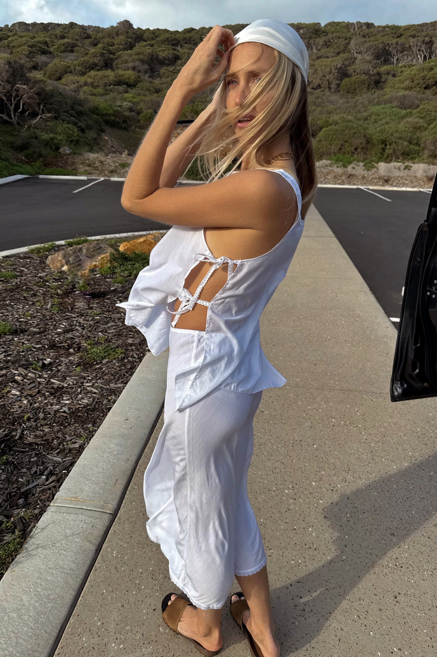 Margot Beach Skirt in Ivory
