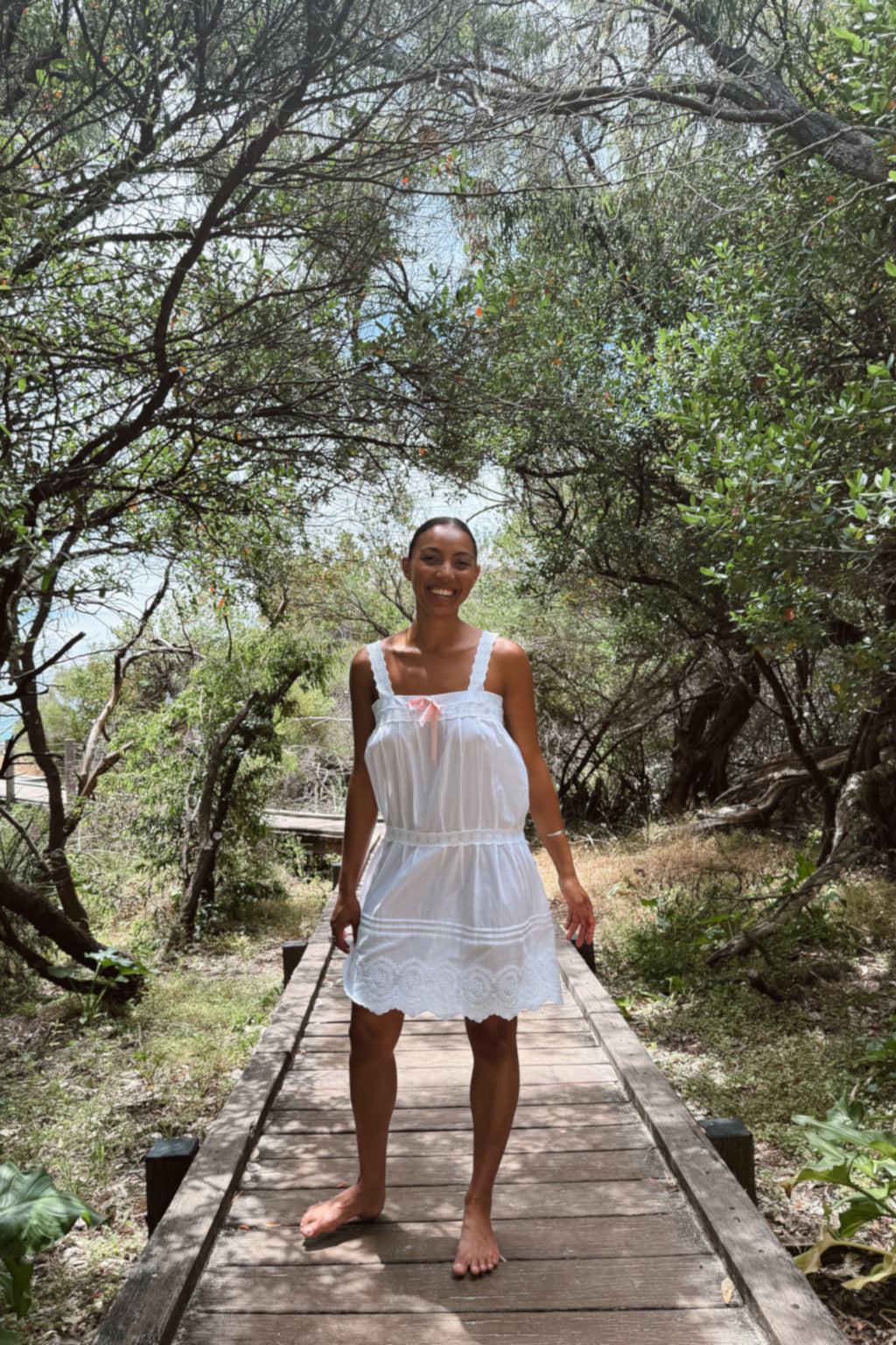 Marie Dress in Ivory