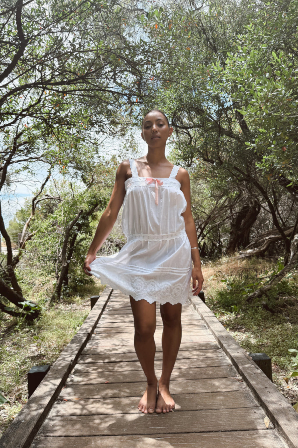 Marie Dress in Ivory