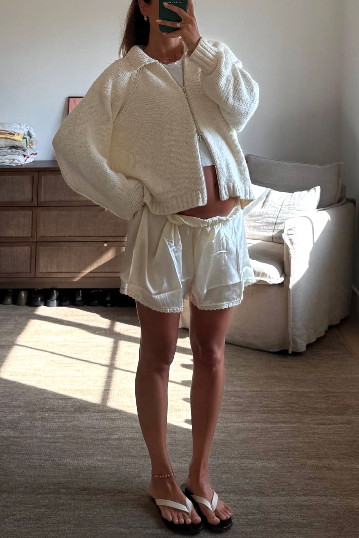 Delphine Short in Butter Silk