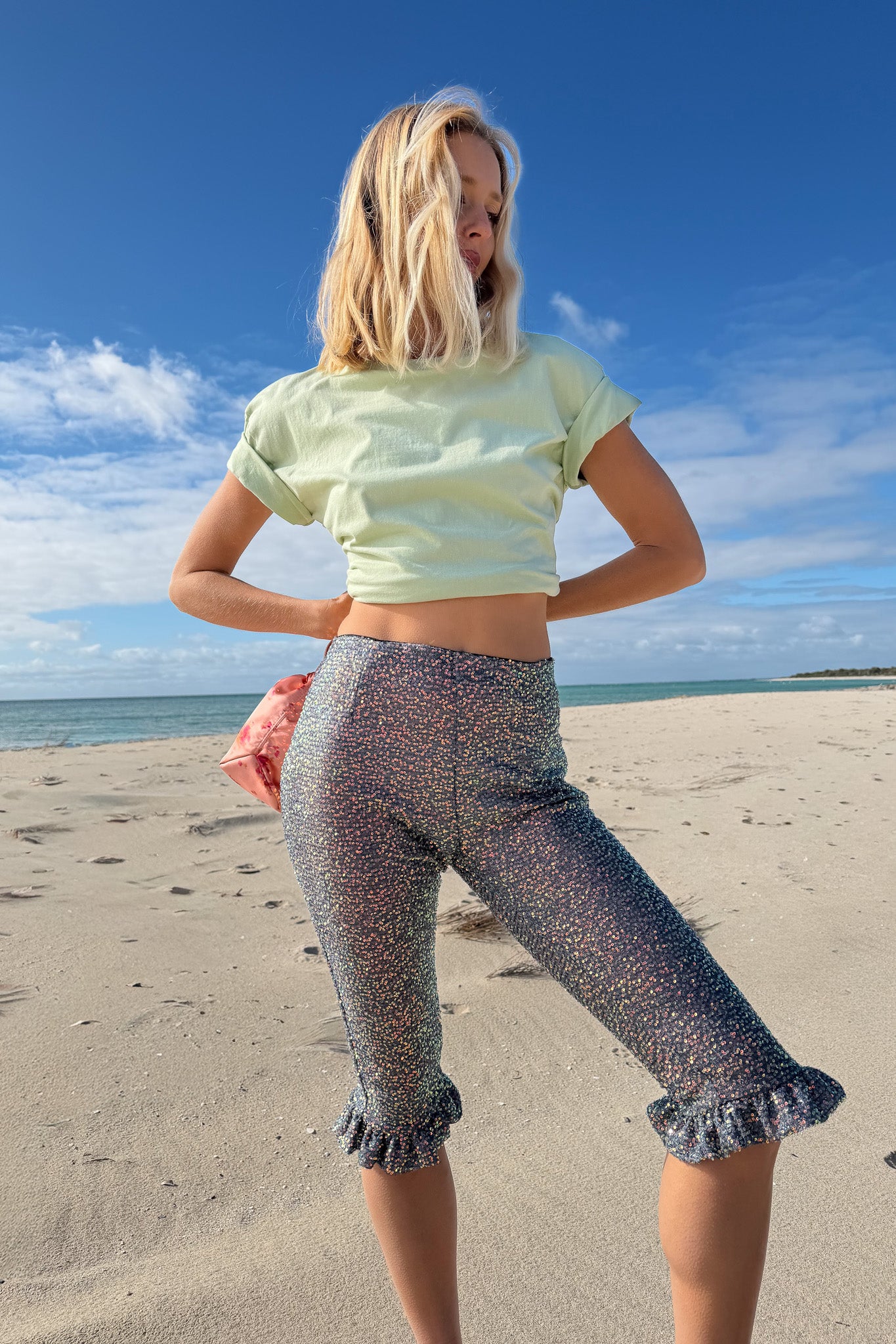 Bea Tee in Seafoam