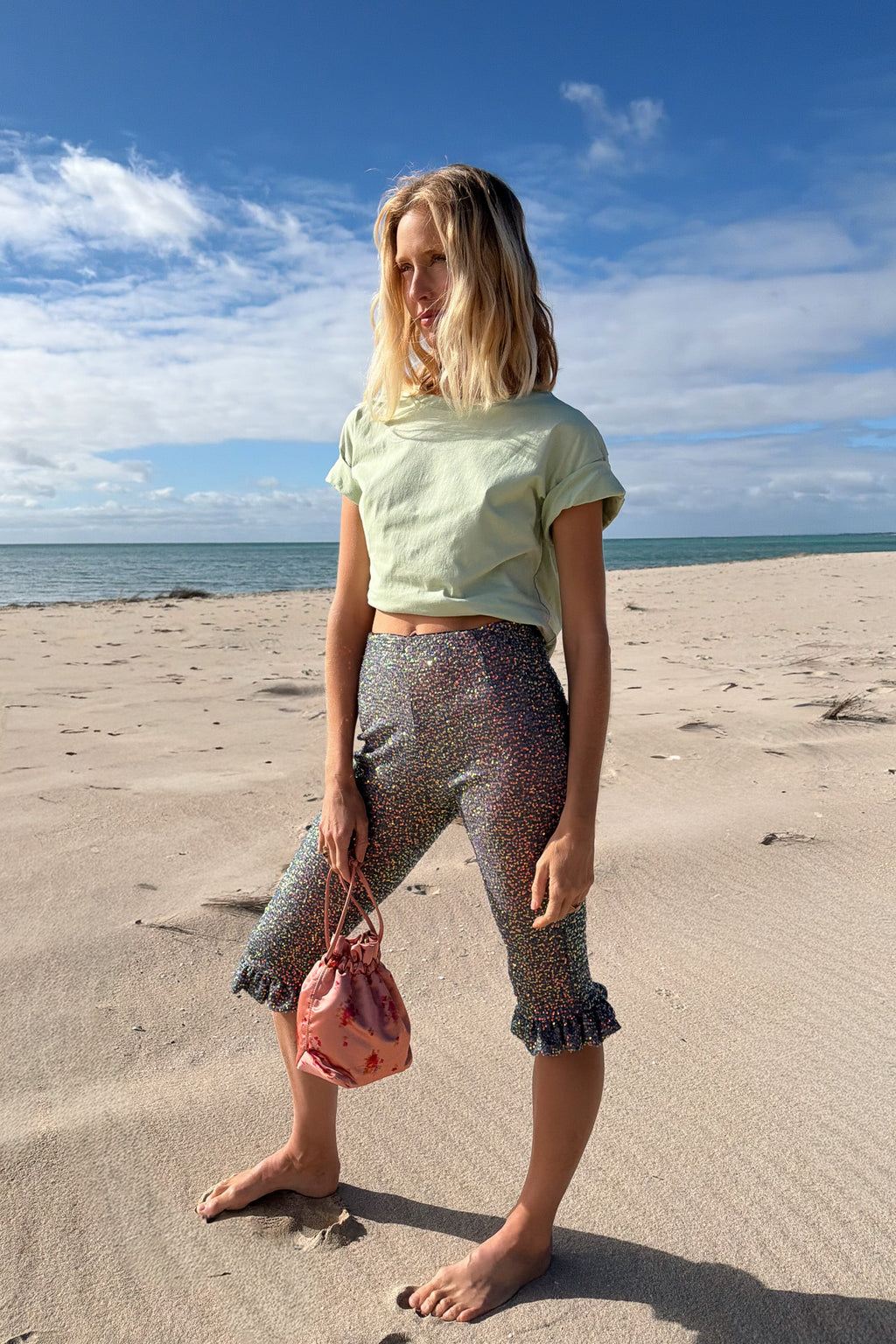 Bea Tee in Seafoam