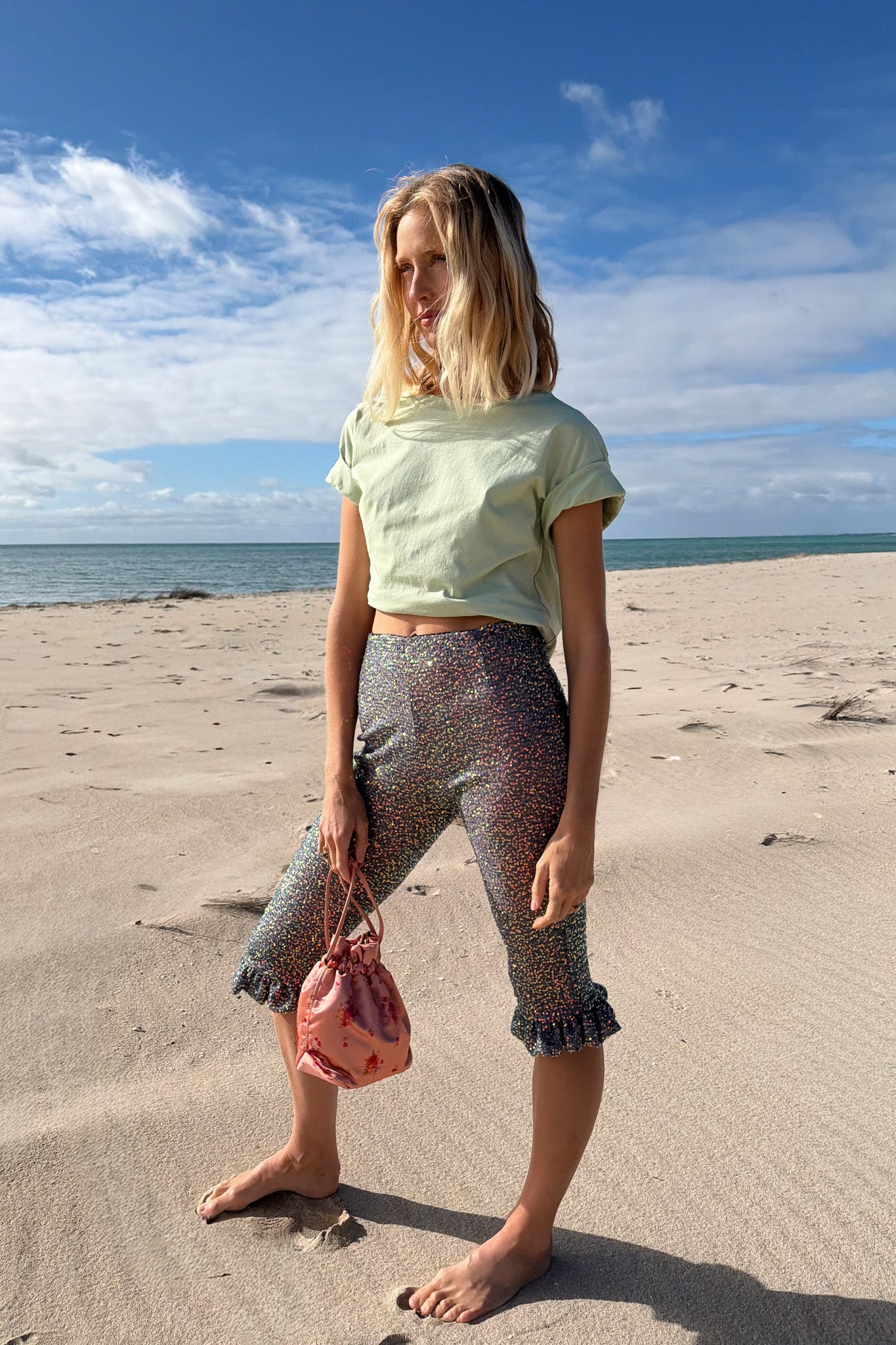 Bea Tee in Seafoam