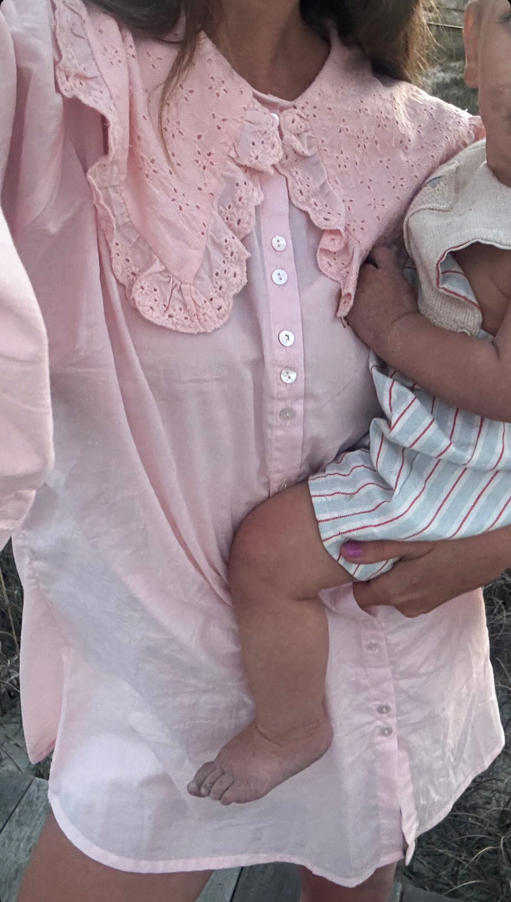 Harrie Mini Dress in Peach