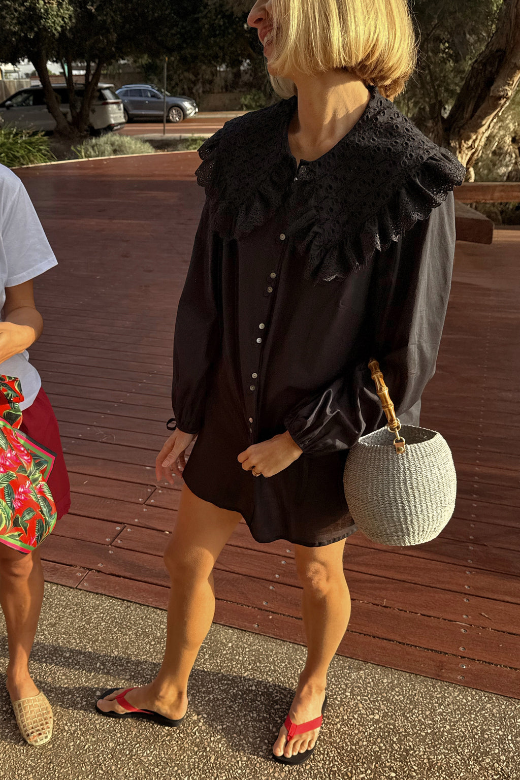 Harrie Mini Dress in Noir