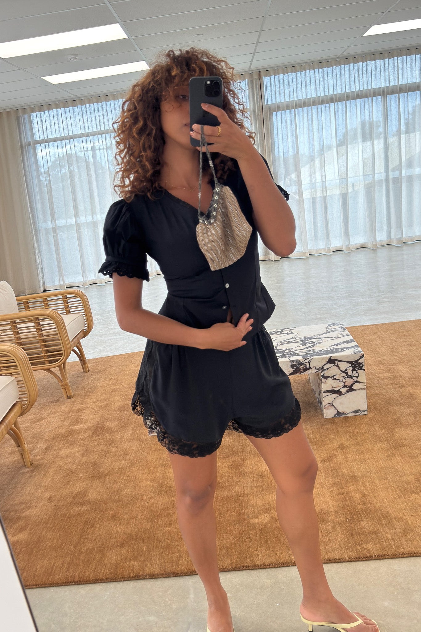 Ophelia Blouse in Noir