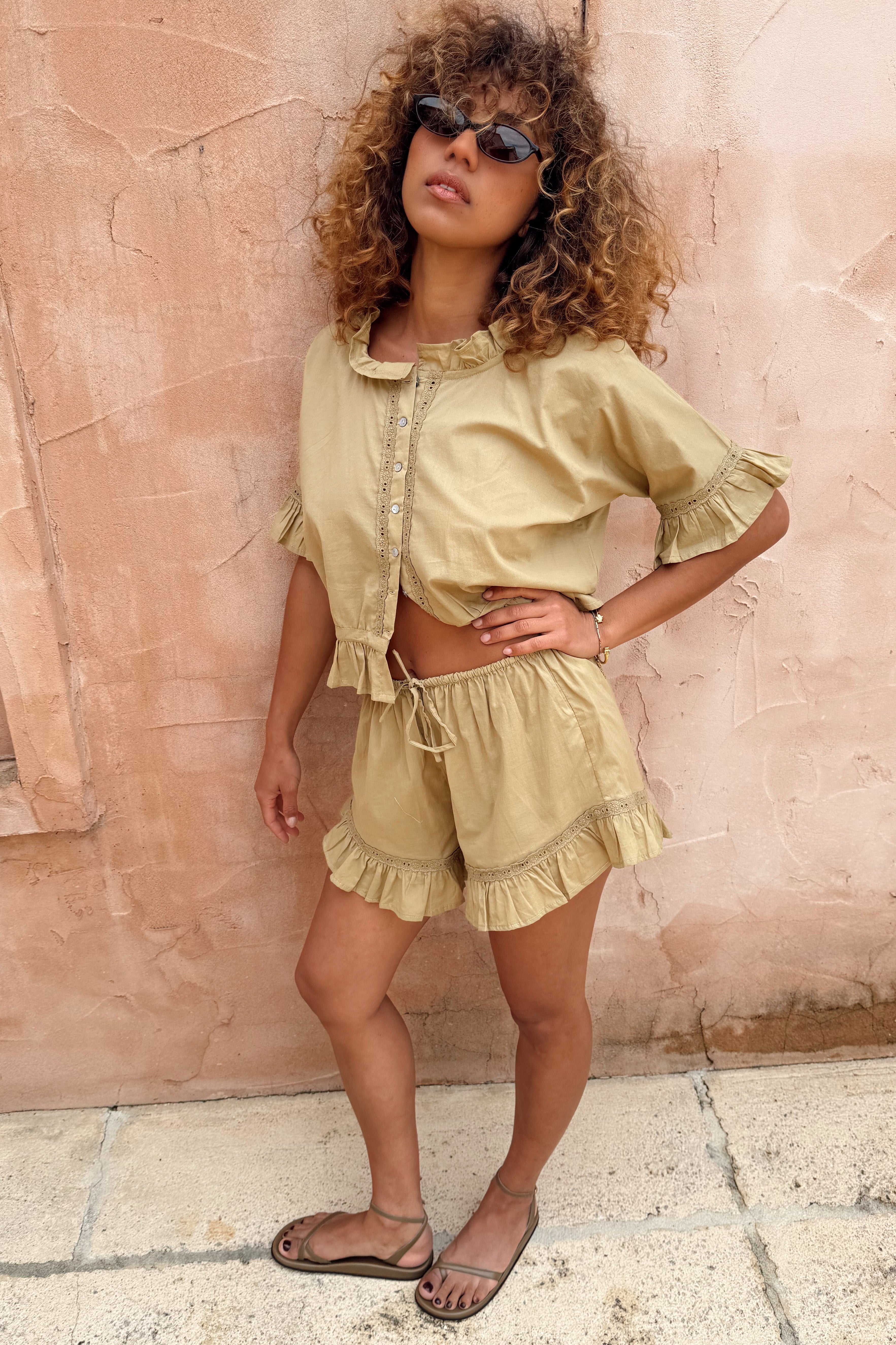 Georgiana Blouse in Palm