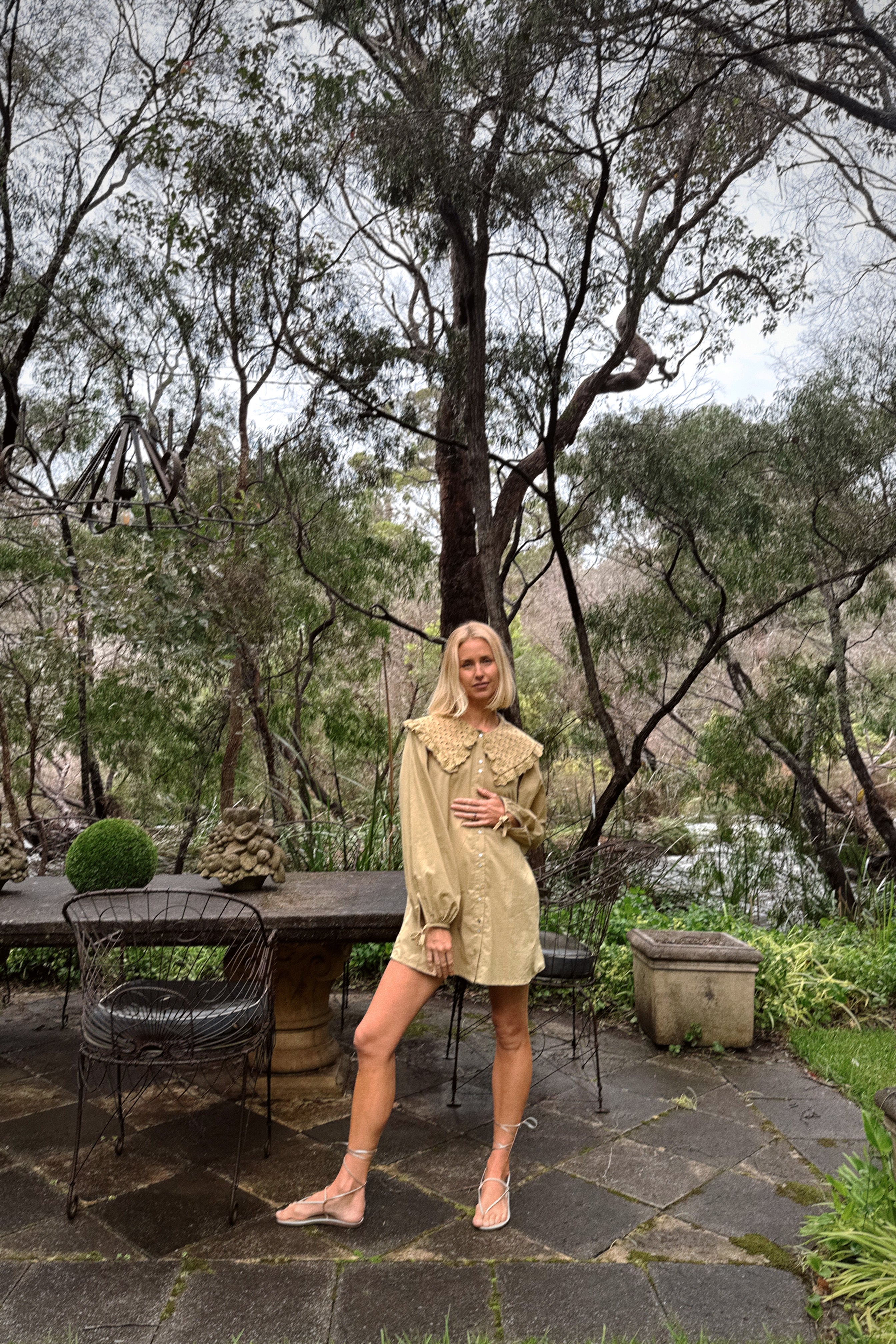 Harrie Mini Dress in Palm