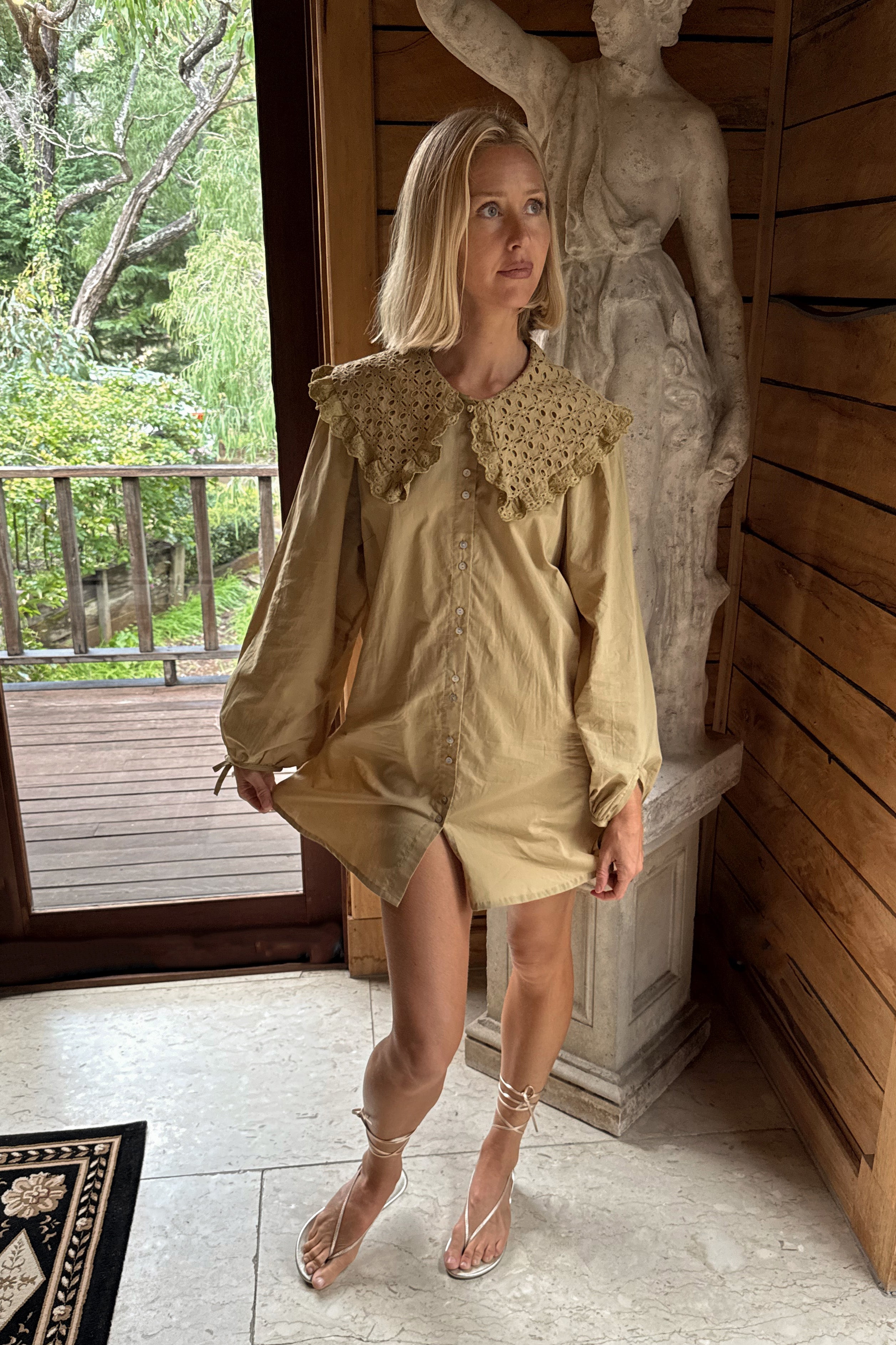 Harrie Mini Dress in Palm