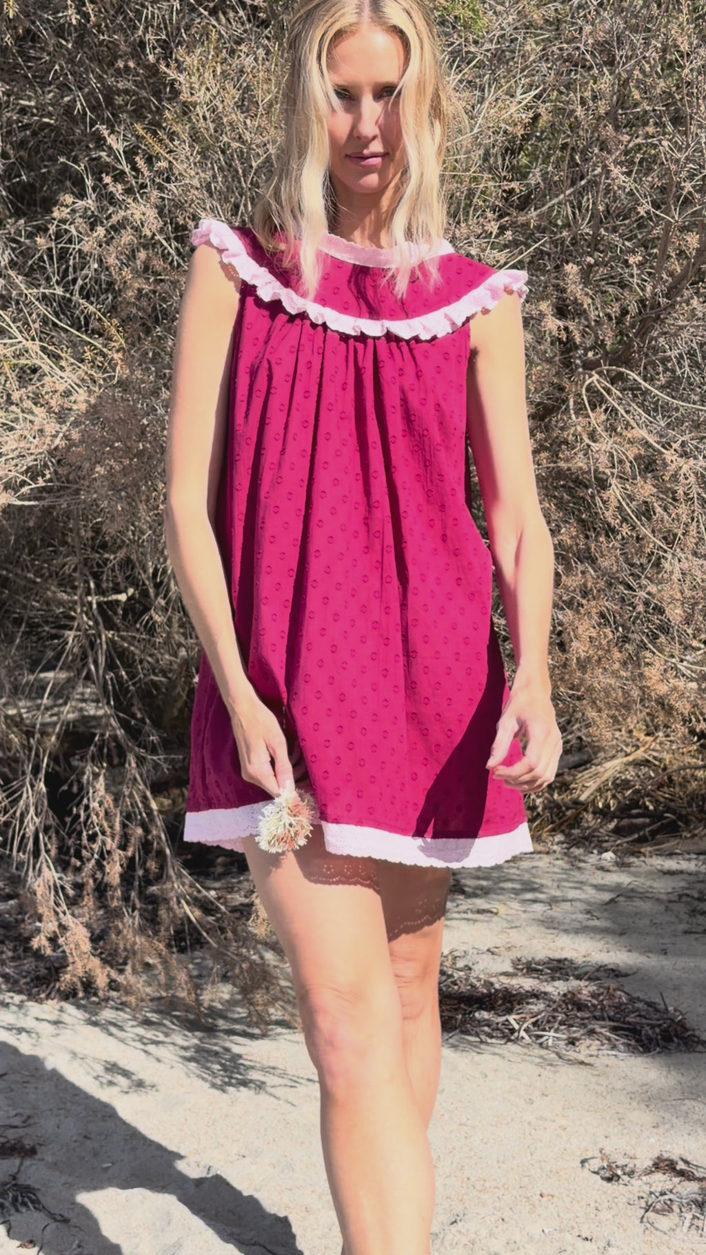 Dorian Mini Dress in Cherry Blossom