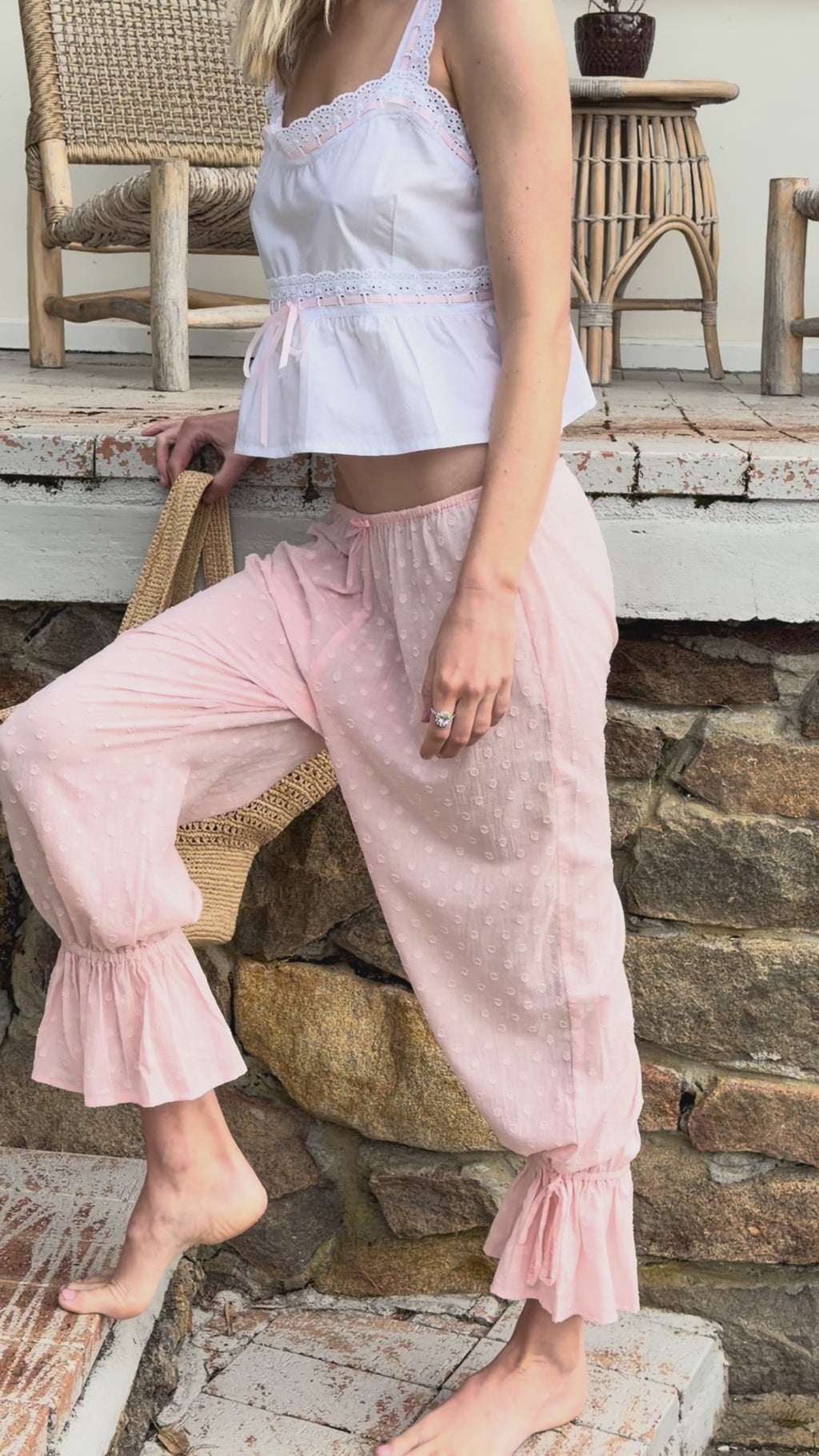 Delilah Pant in Apricot