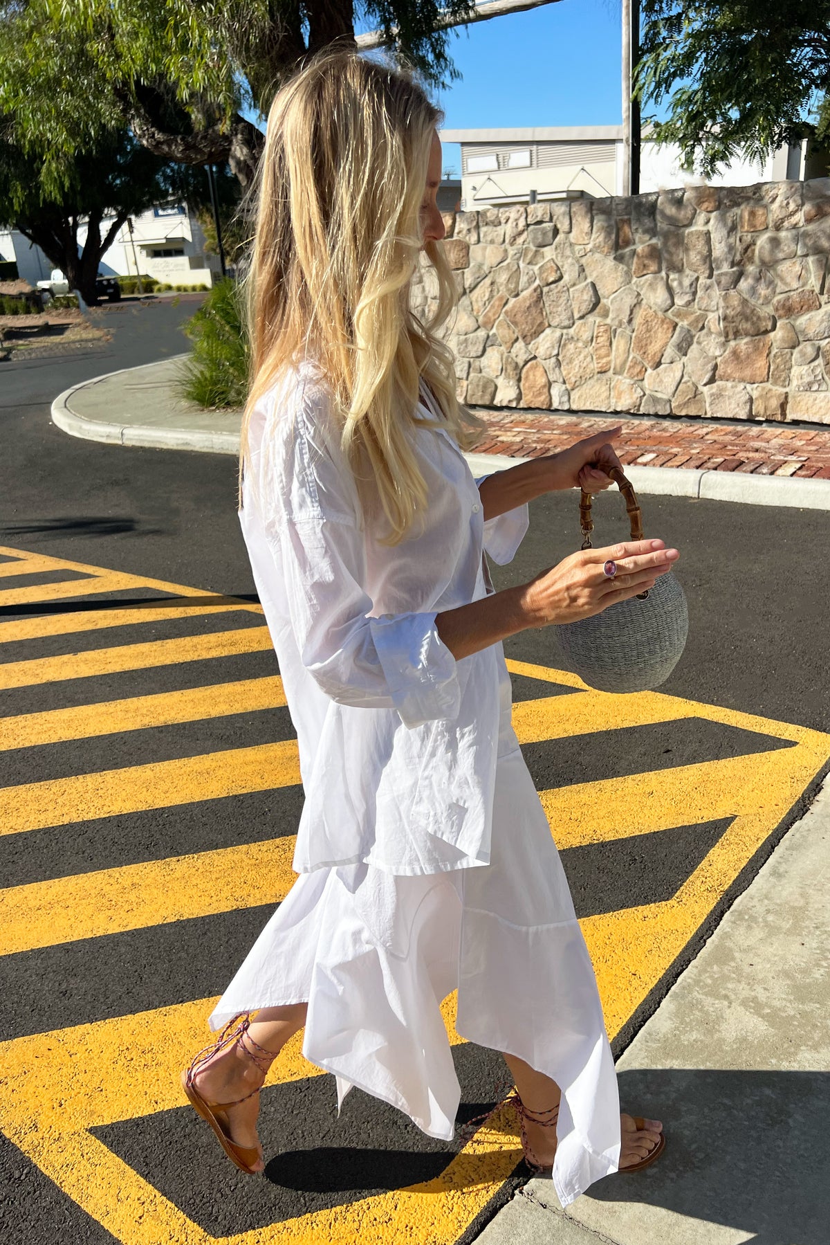 LANEWAY THE LABEL Forever Shirt in Ivory. — free download