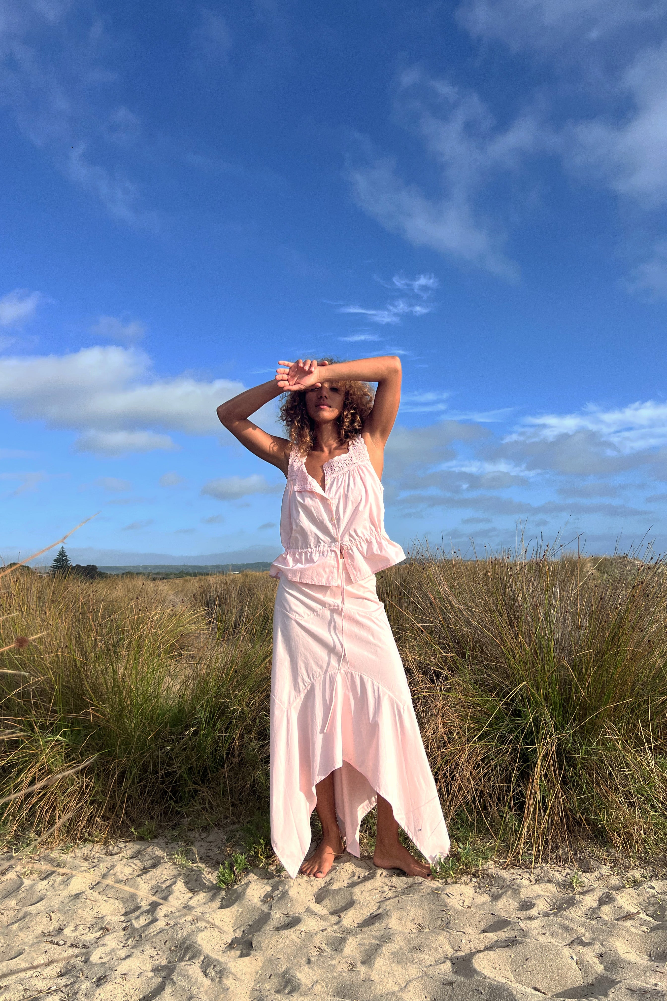 Cotton Chemise in Blush