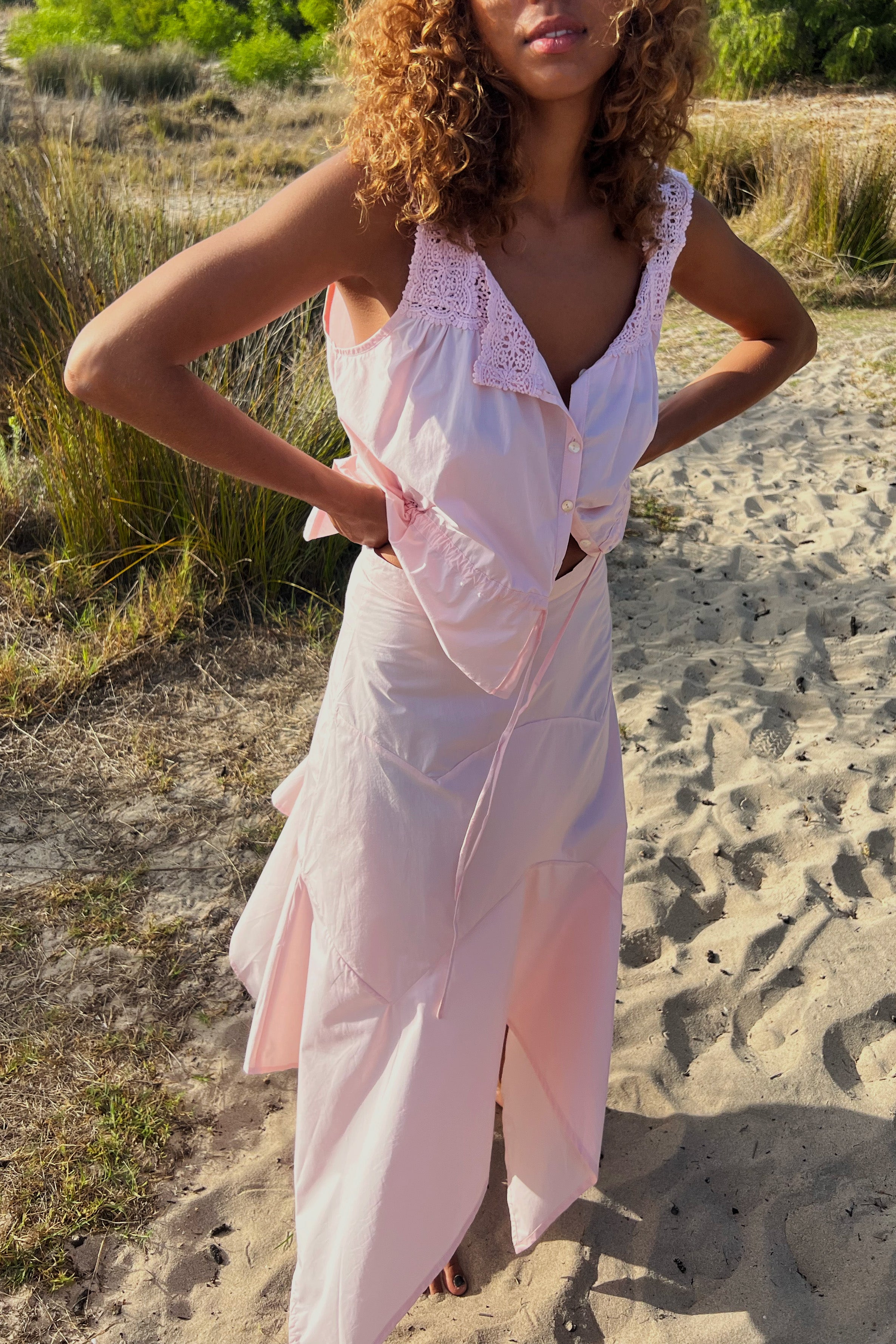 Cotton Chemise in Blush