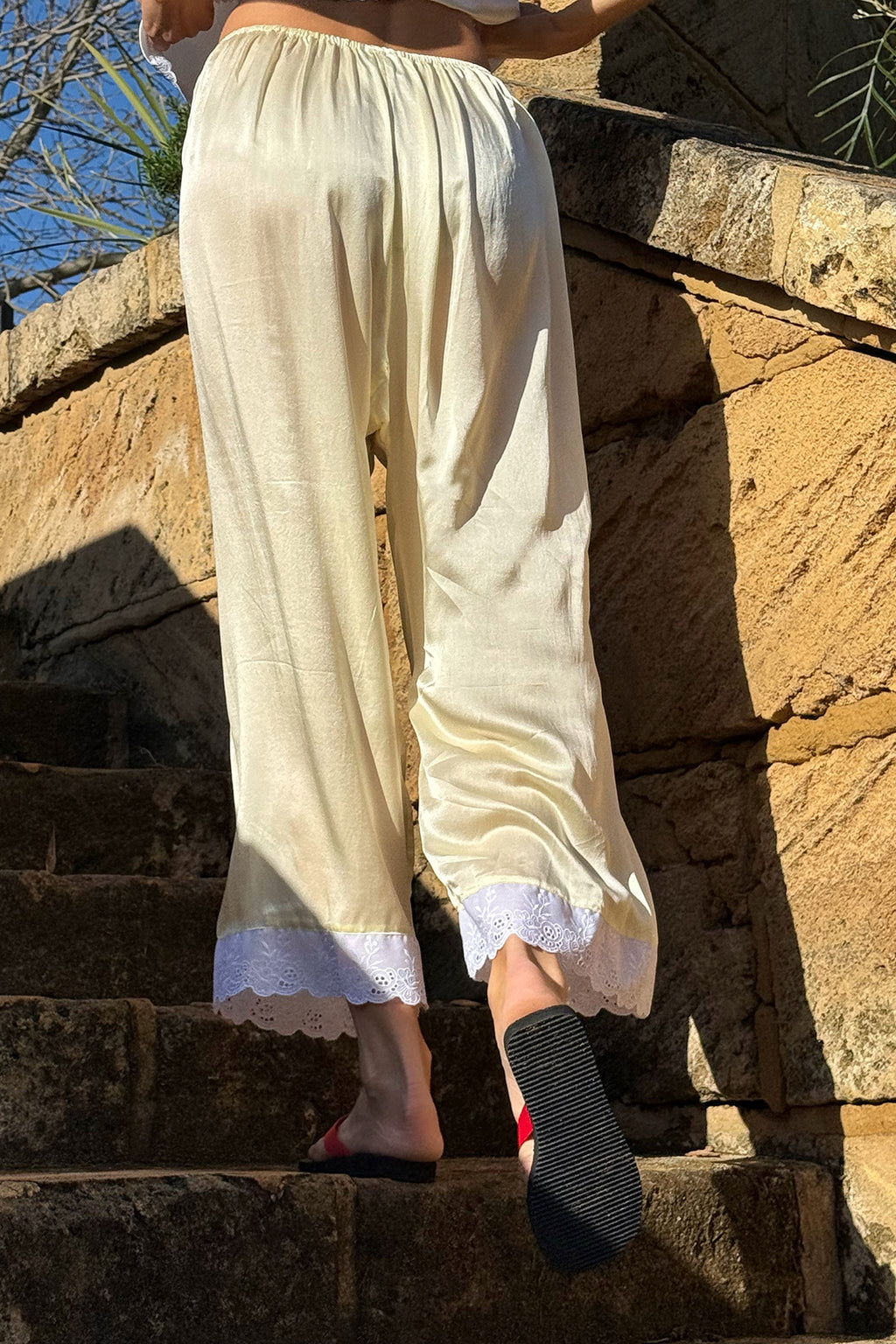 Silk Antique Summer Pant in Butter