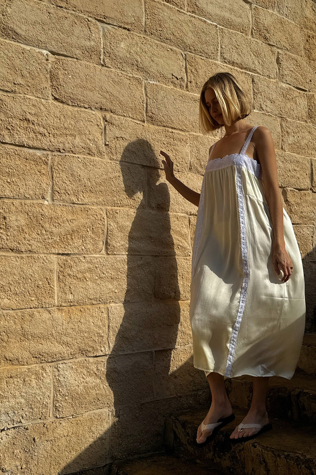 Silk Immy Gown in Butter