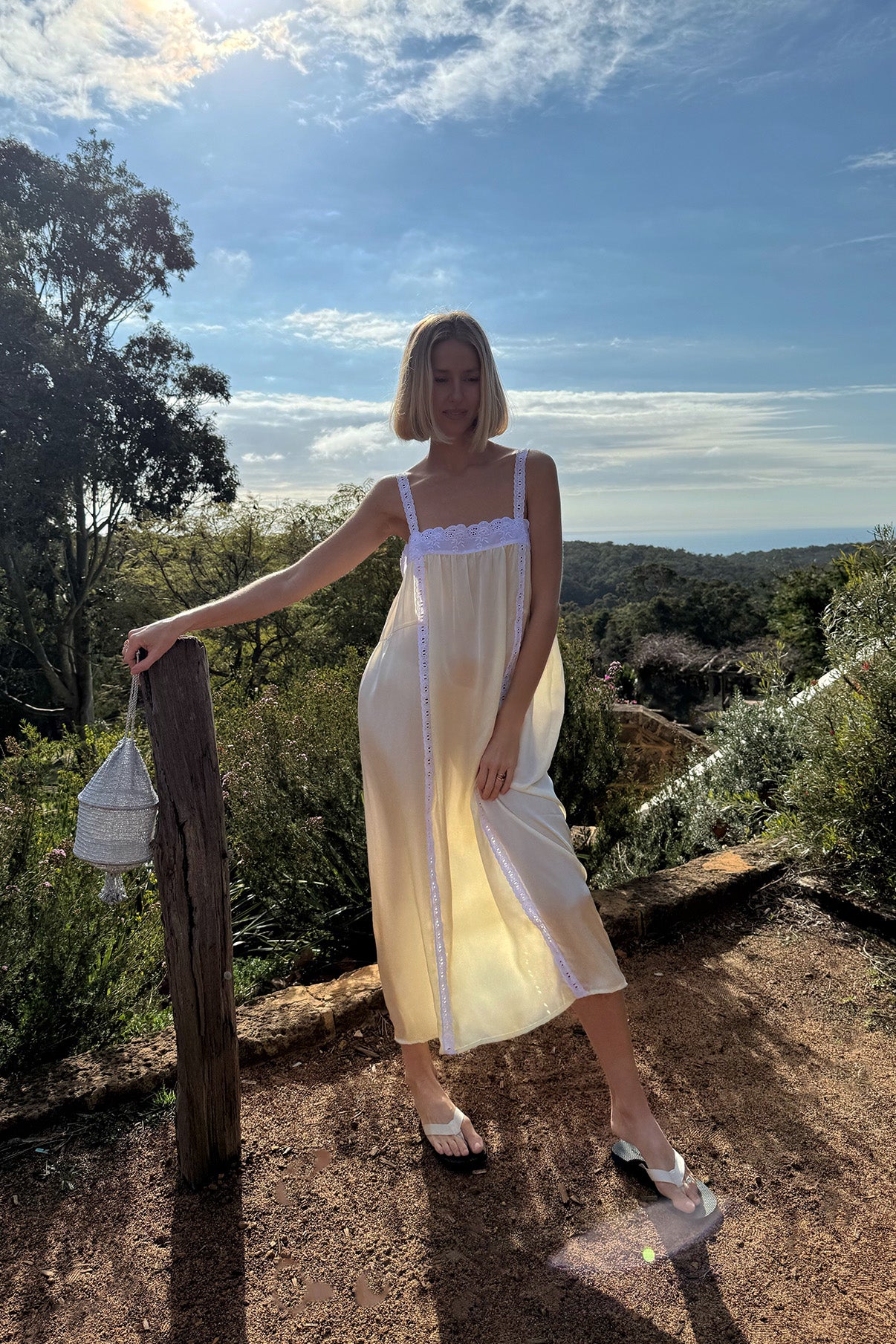 Silk Immy Gown in Butter