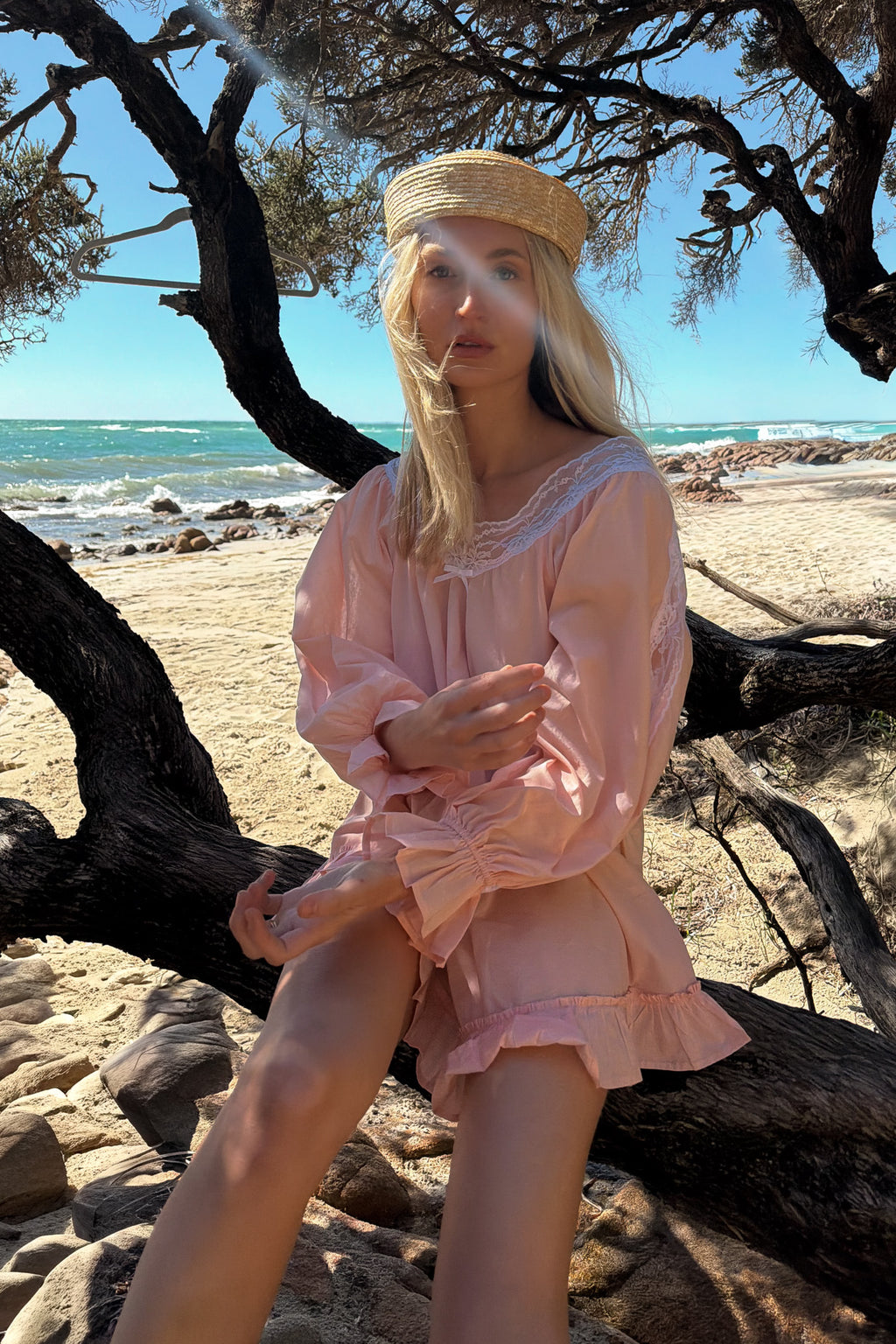 Simone Gown in Apricot