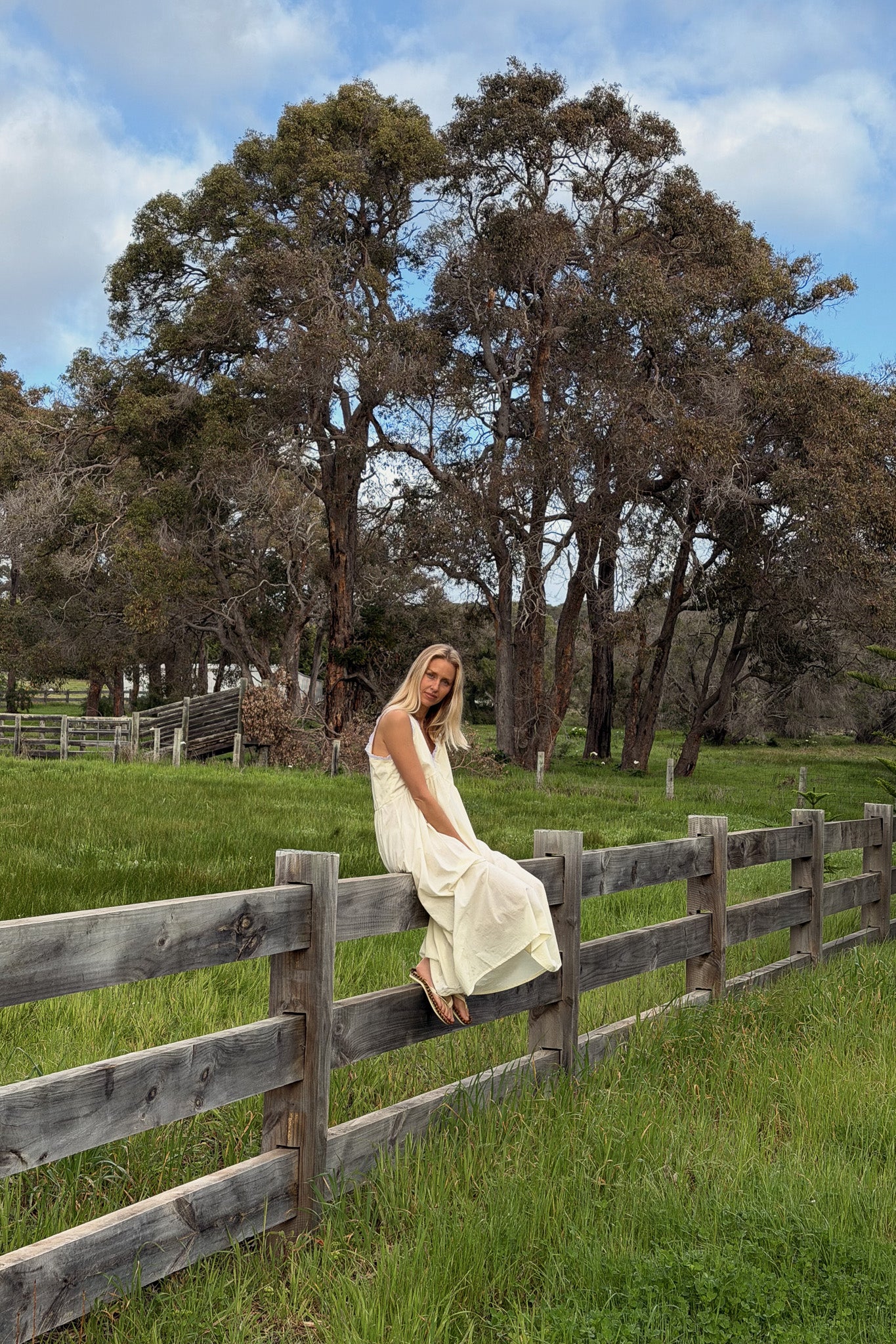 Vintage Gown in Butter with Ivory Lace Dusting